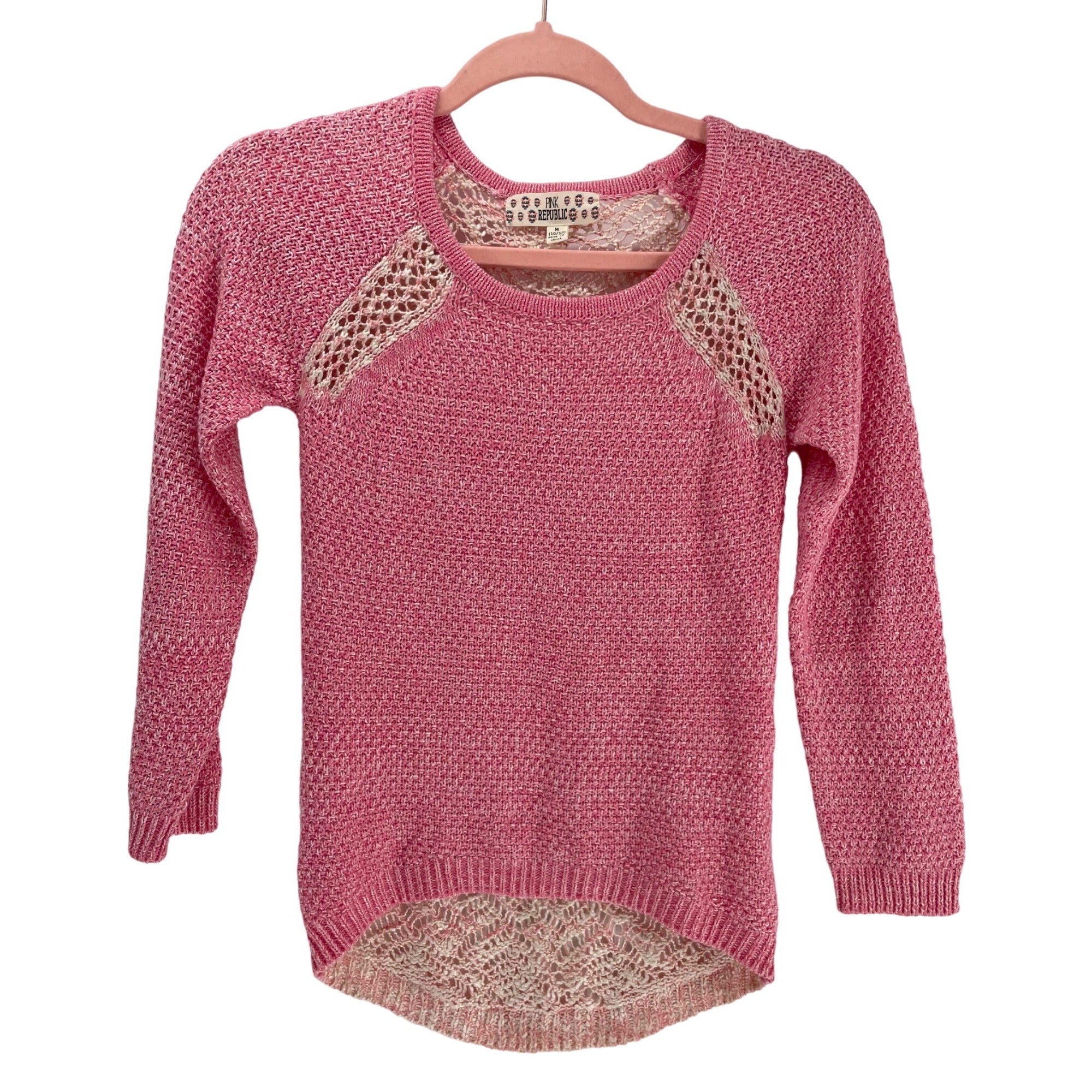 Pink Republic Girl’s 10/12 Pink Crew Neck Sweater