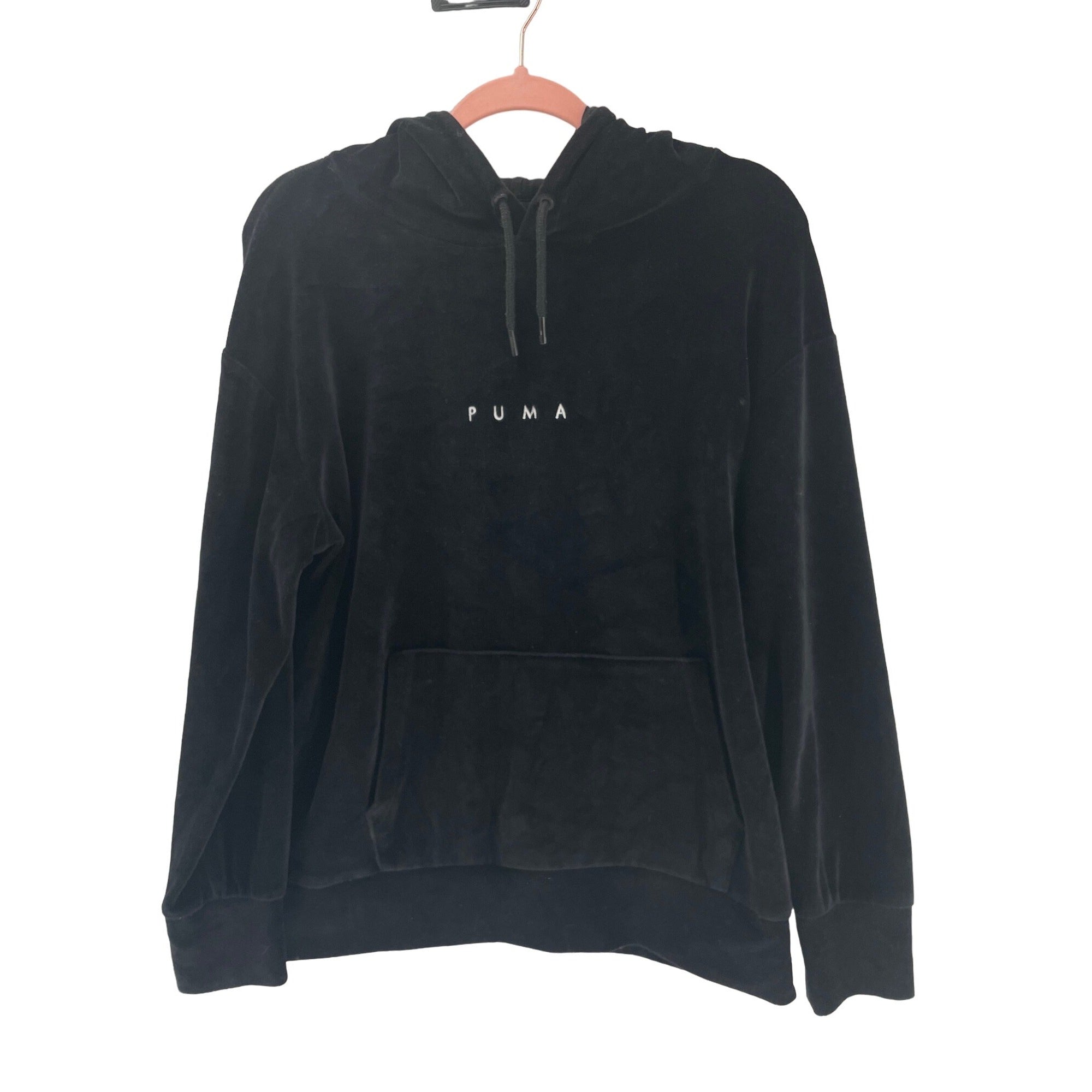 Puma Extra Small Women’s Black Velour Hoodie