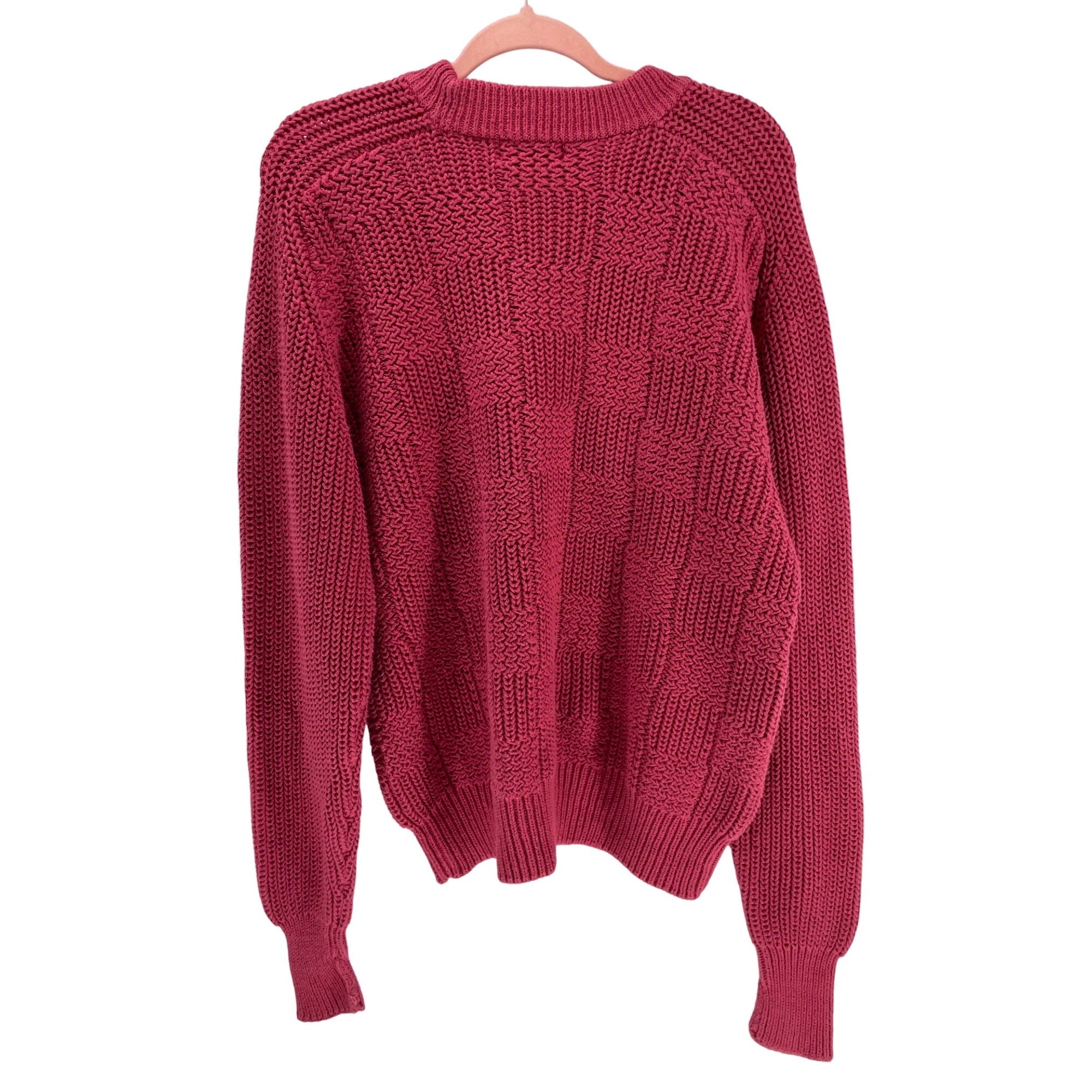 Structure Women’s Large Crew Neck Fuchsia/Mauve Sweater