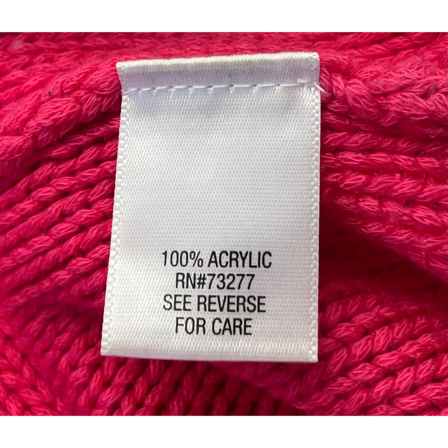 Apt. 9 Women’s Medium Fuchsia Crew Neck Cable Knit Sweater