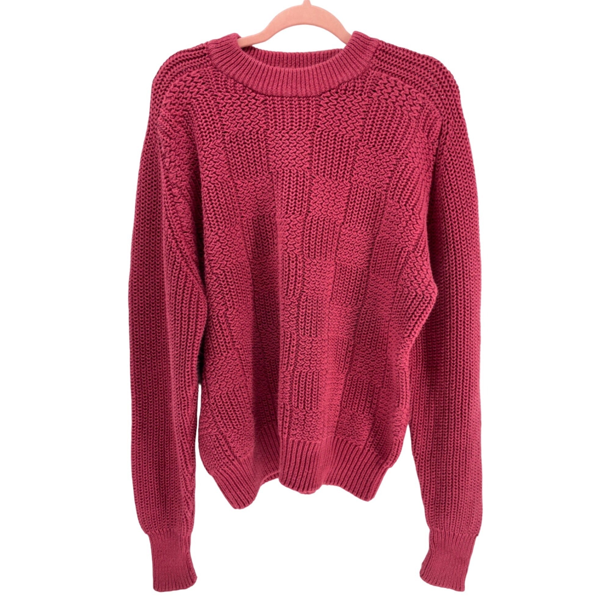 Structure Women’s Large Crew Neck Fuchsia/Mauve Sweater