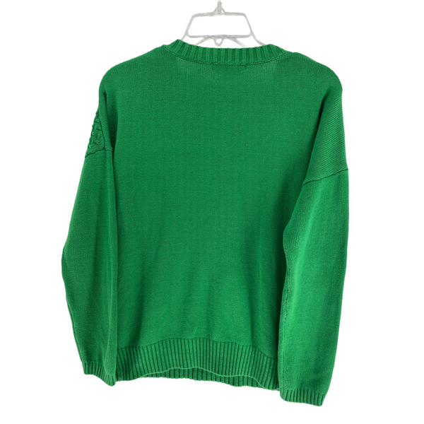 Liz Claiborne Green V-Neck Knit Sweater – mithmagazine