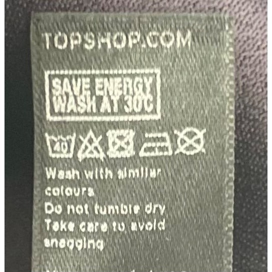 Topshop Women's Size 4 Dark Purple A-Line Dress