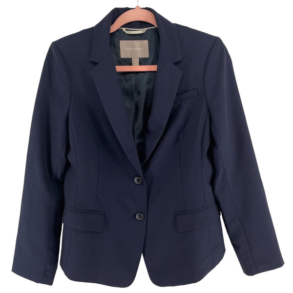 Banana Republic Women's Size 6P Navy Business Suit Blazer