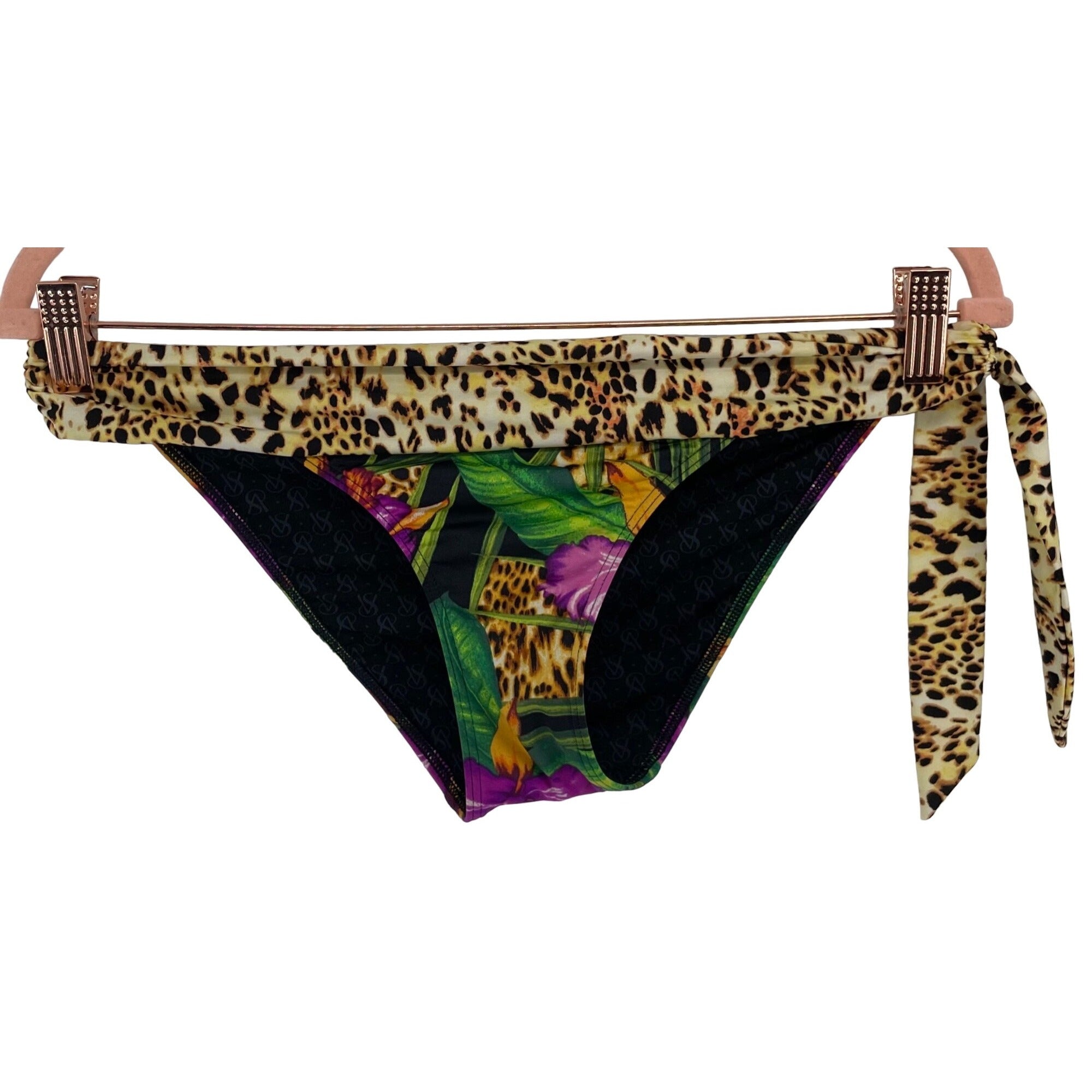 Victoria's Secret Women's Size Small Leopard Print Multi-Colored Swimsuit Bottoms