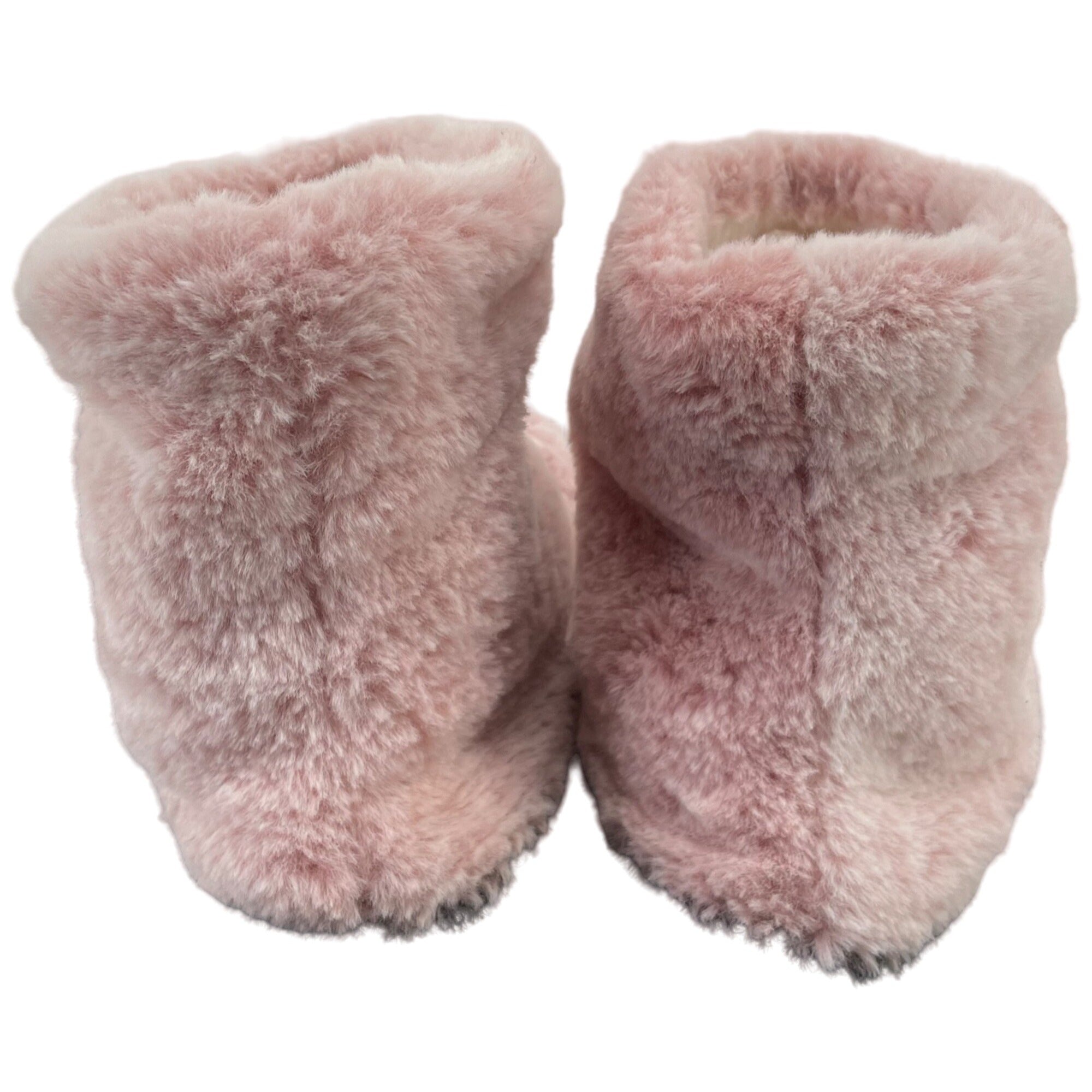 Women's Size 7/8 Light Pink Faux Fur Bootie House Slippers