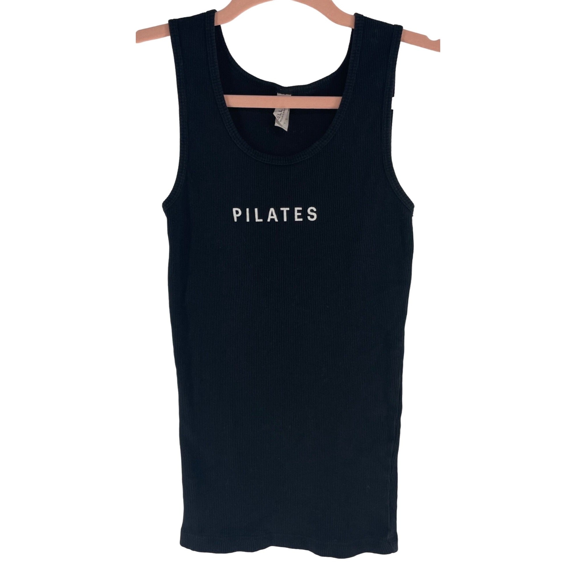 Bella Canvas Pilates Women's Size Small Black Tank Top