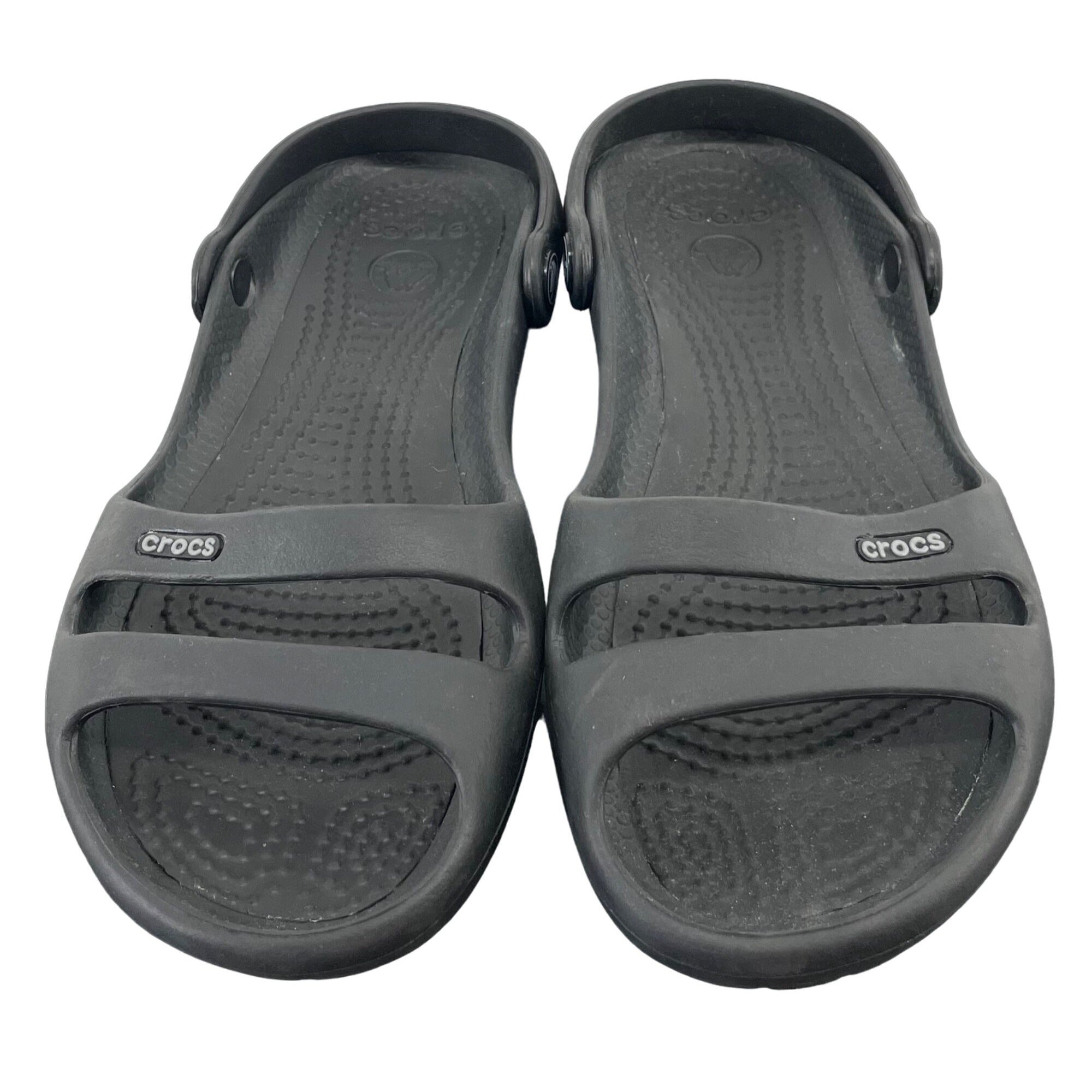 Crocs Women's Size 6 Black Ankle Strap Open-Toe Sandals