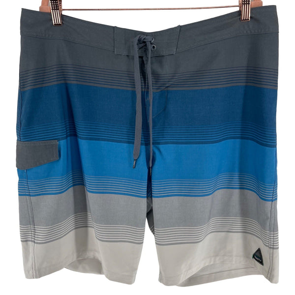 Trinity 38 Men's Size XL (38) Blue/Grey/White Board Shorts