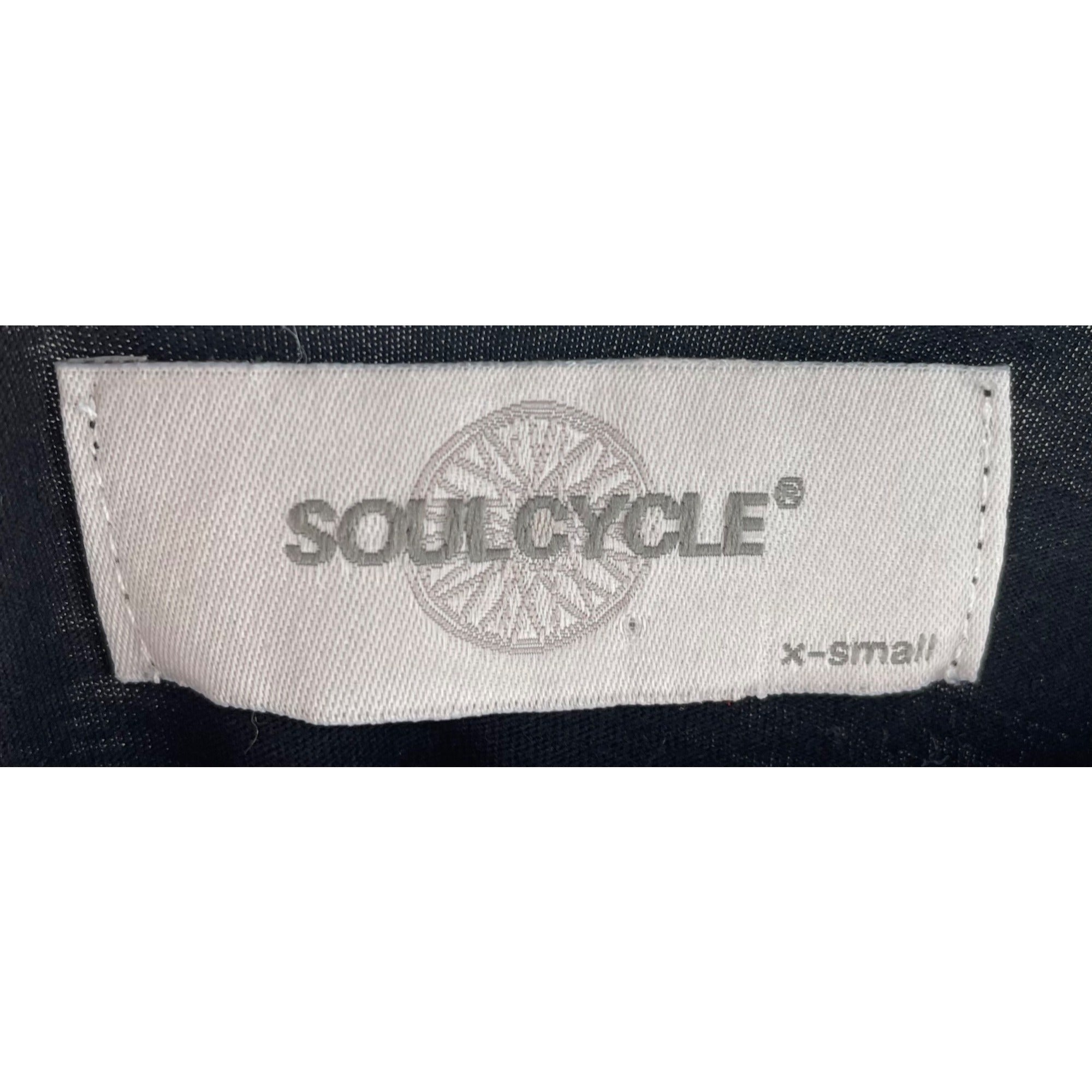 Soul Cycle Women's Size XS Black/White Spaghetti Strap Tank Top