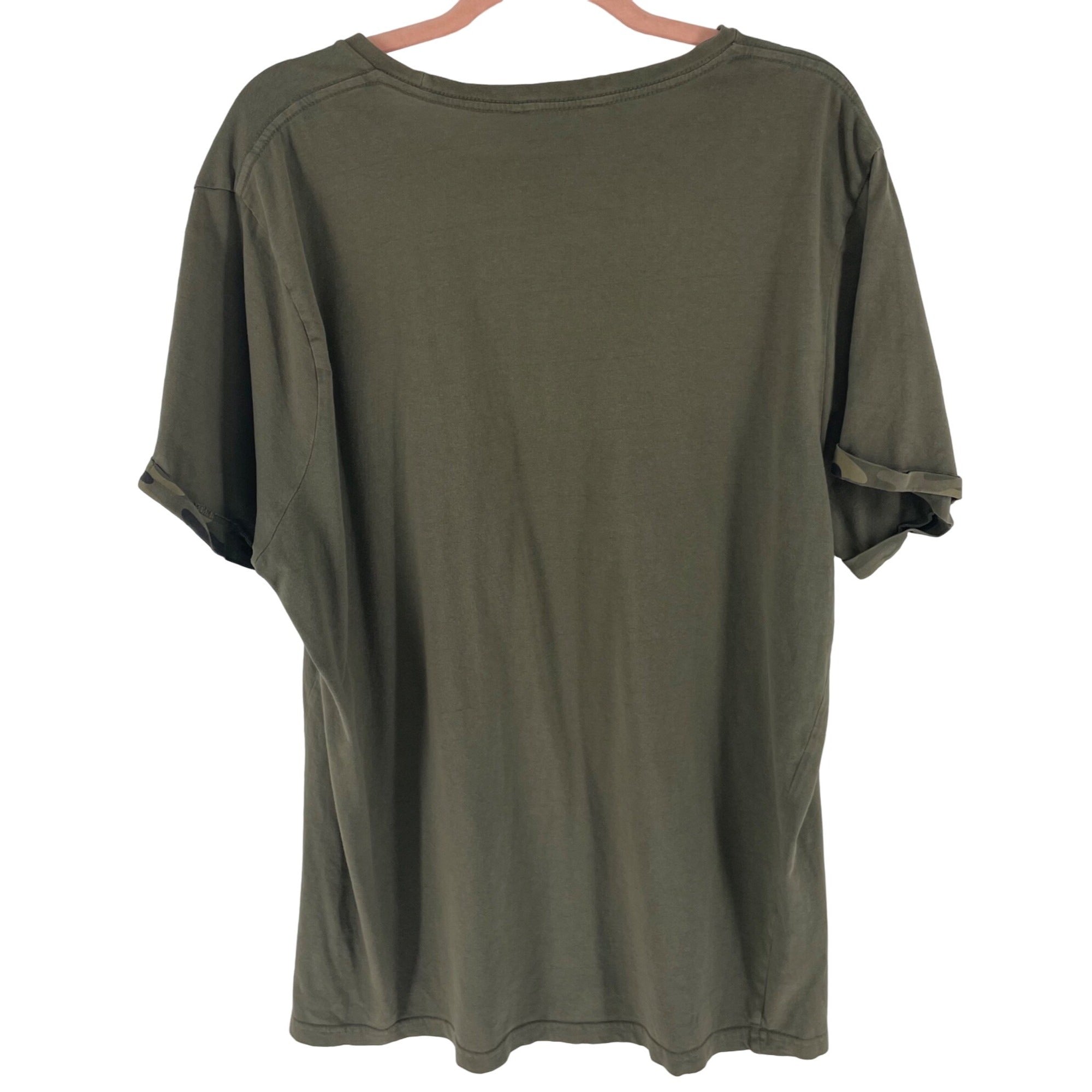 Jay Jays Men's Size XL Olive Green/Army Green Crew Neck Camo T-Shirt