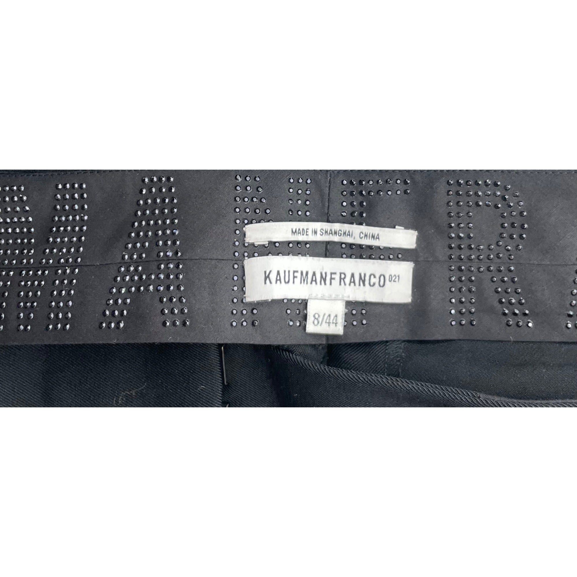 Kaufman Franco Women's Size 8/44 Black Flared Dress Pants