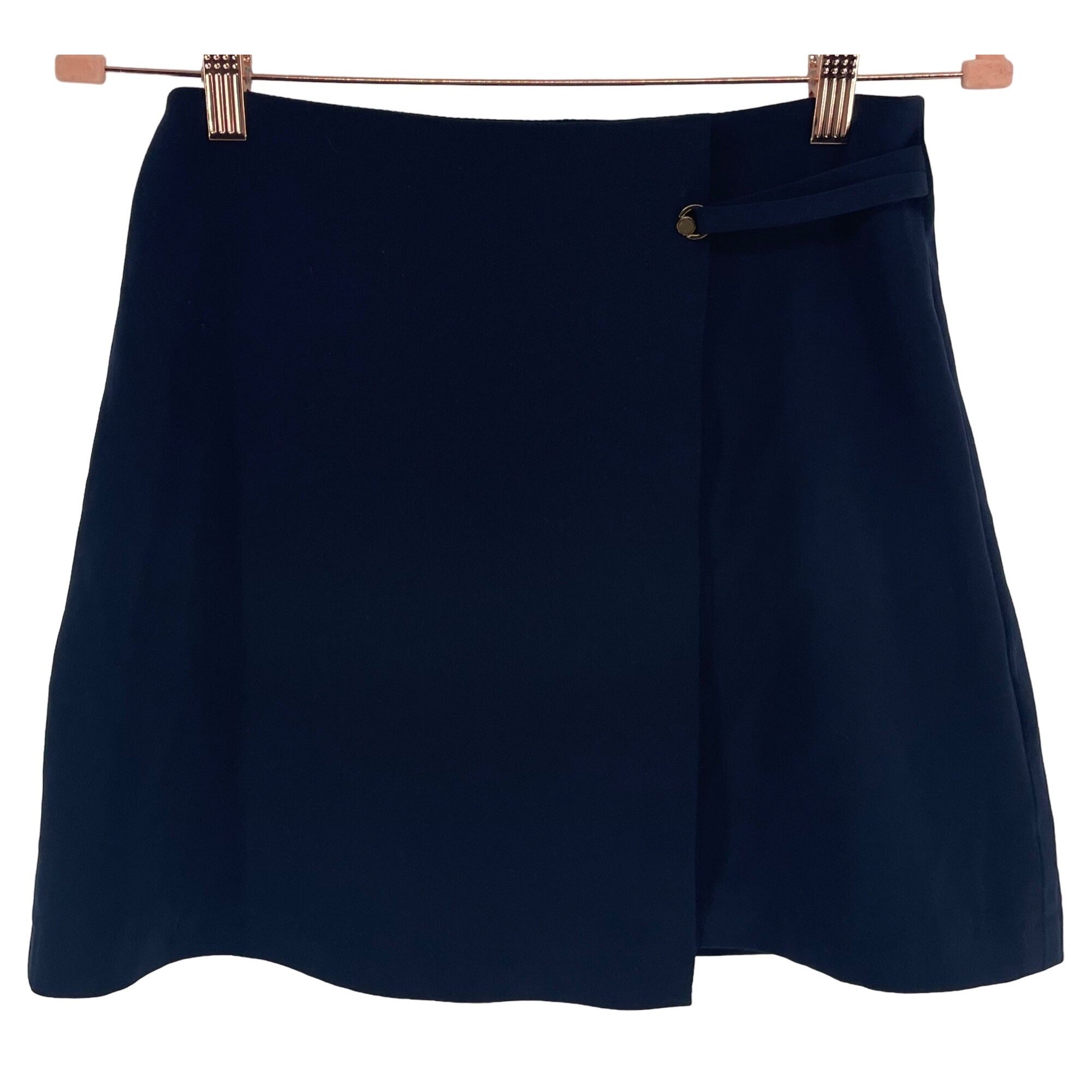 LSONG Women's Size Small Navy Blue Dressy Mini Skirt