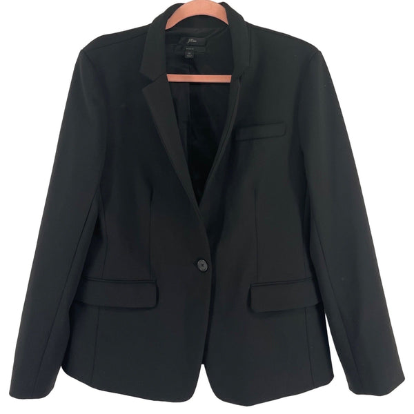 J. Crew Women's Size 12 Double-Breasted Black Business Suit Blazer