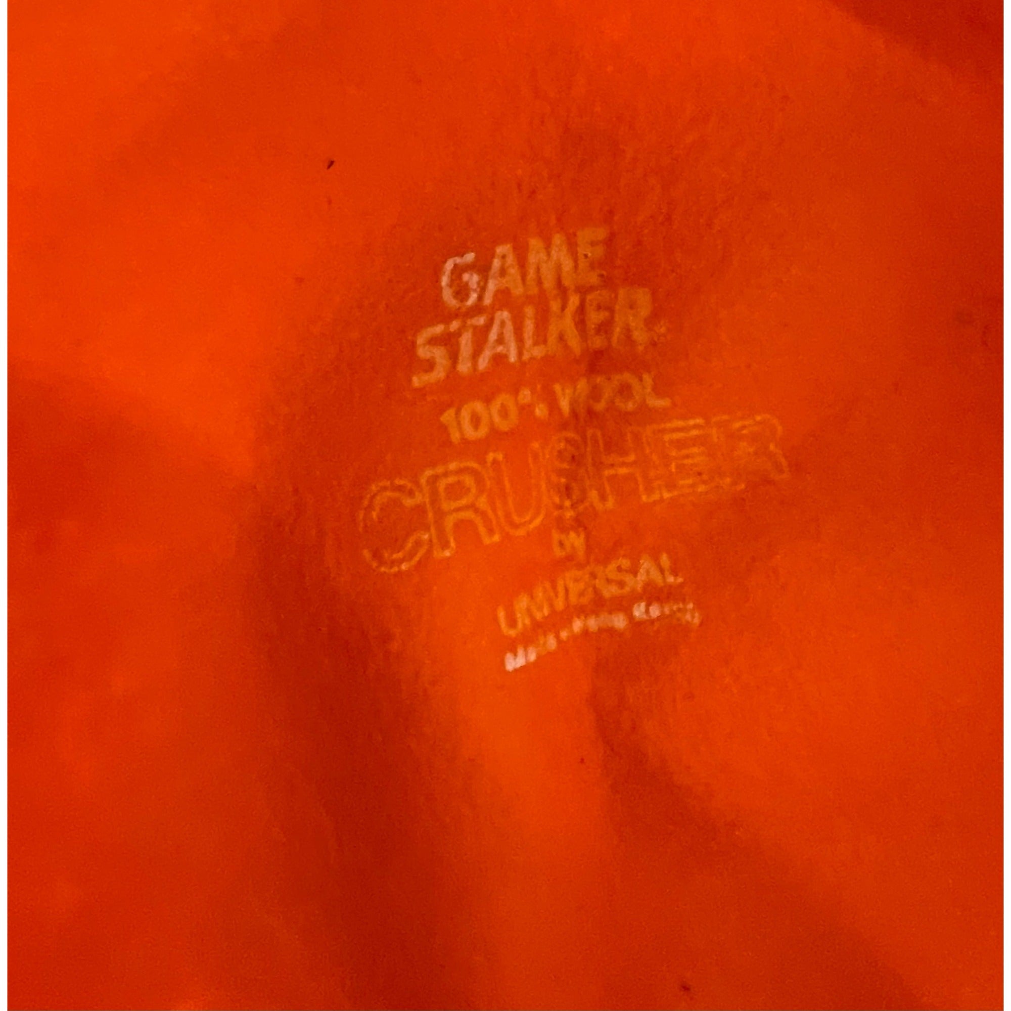 Game Stalker Women's Size Large Orange 100% Wool Crusher Hat