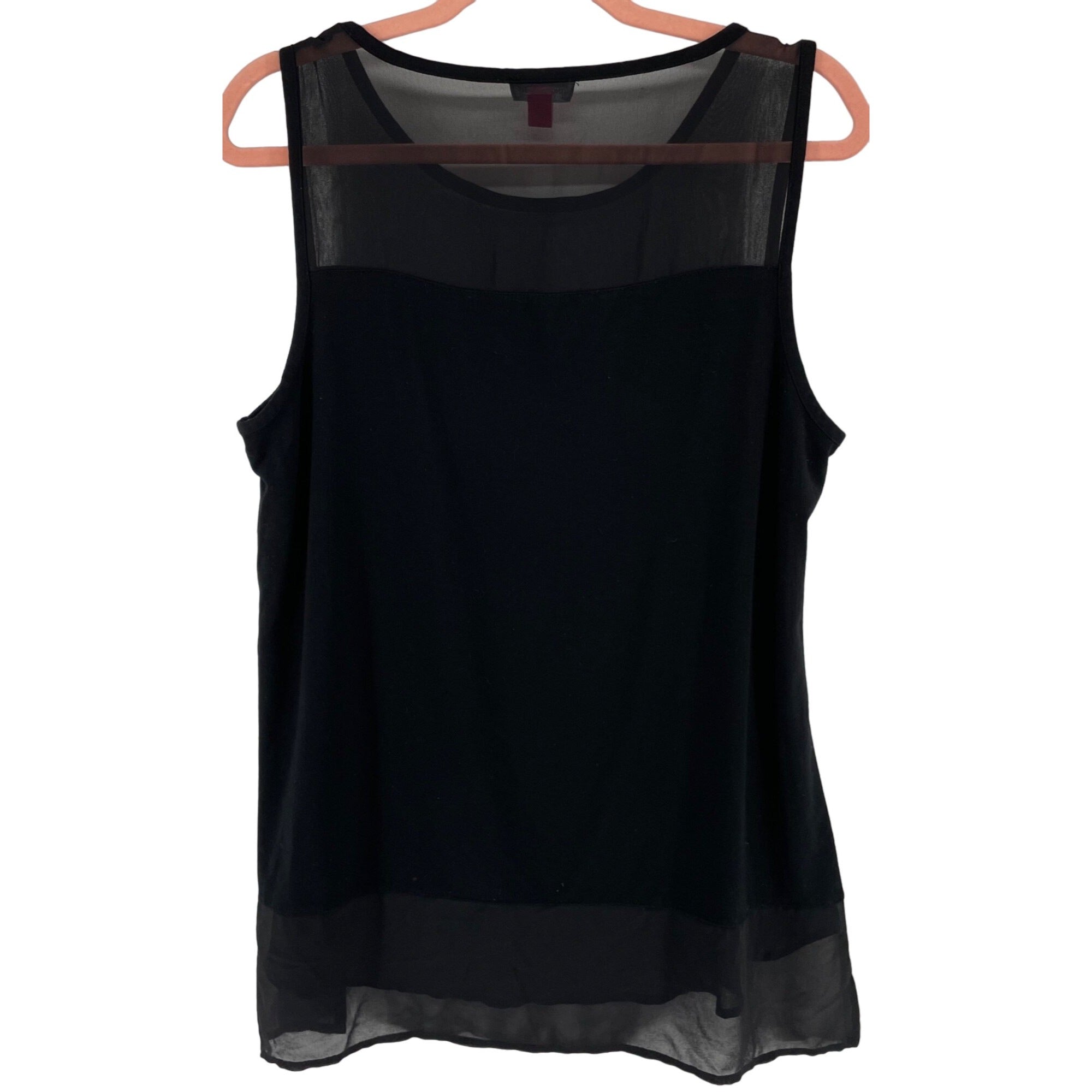 Vince Camuto Women's Size Large Black Sleeveless Top