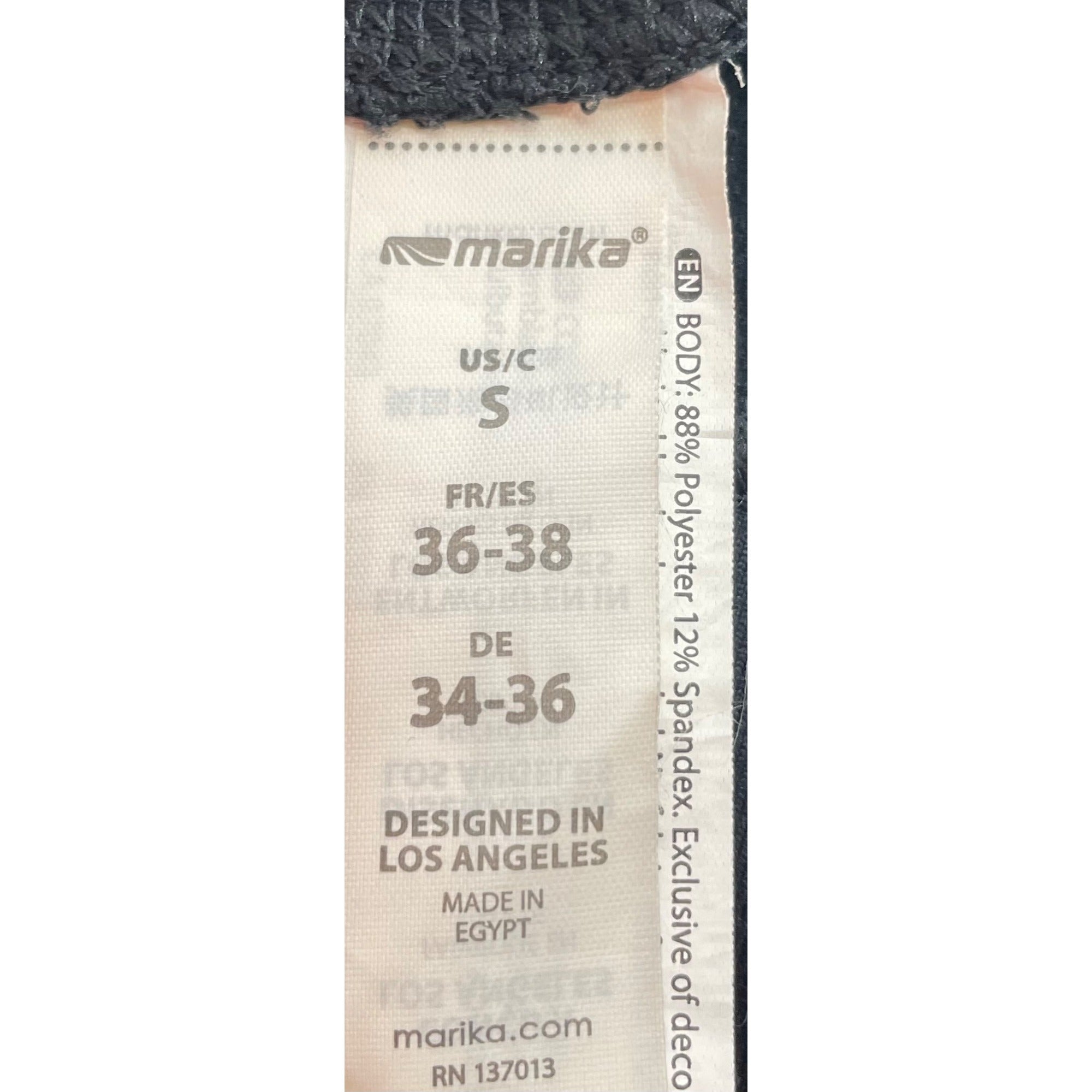 Marika Women's Size Small Black Stretchy Workout Leggings