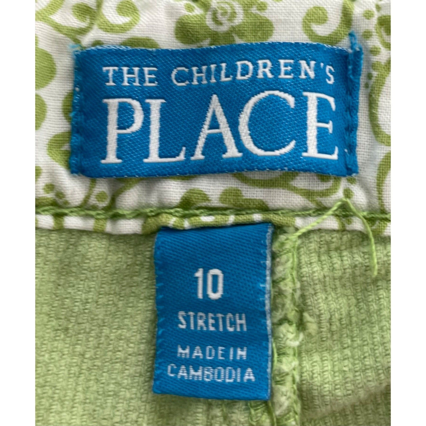 The Children's Place Girl's Size 10 Lime Green Corduroy Flared Pants