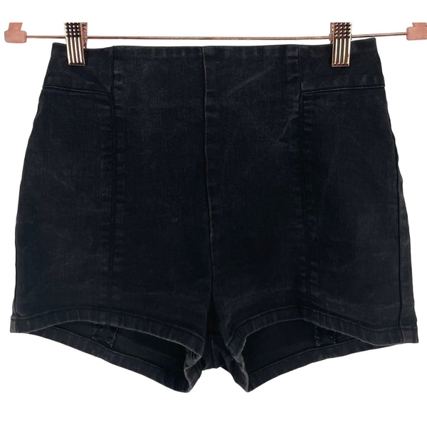 Kimchi Blue Women's Size 4 Black High-Waisted Summer Denim Shorts