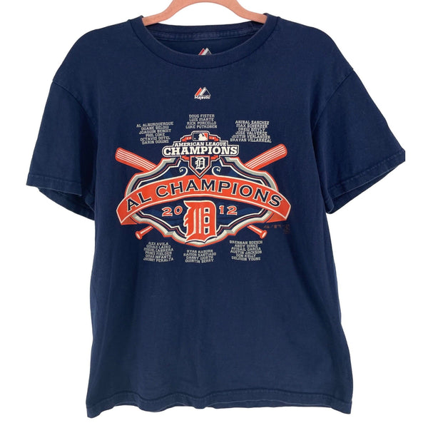 Majestic Men's Size Medium Navy & Orange AL Champions Baseball T-Shirt