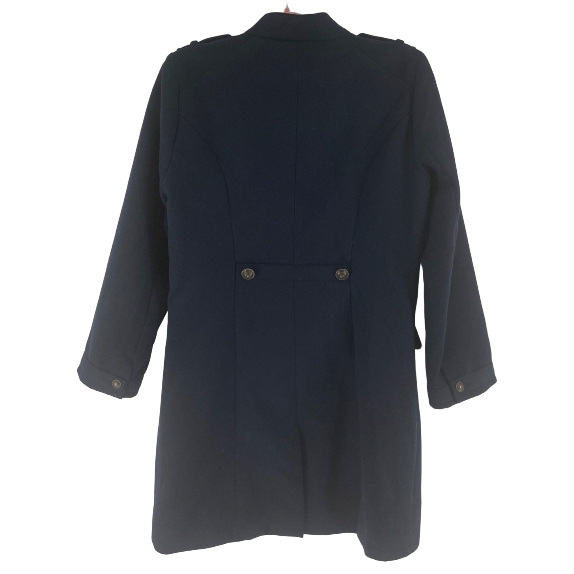 BB Dakota Women's Size Medium Navy Pea Coat