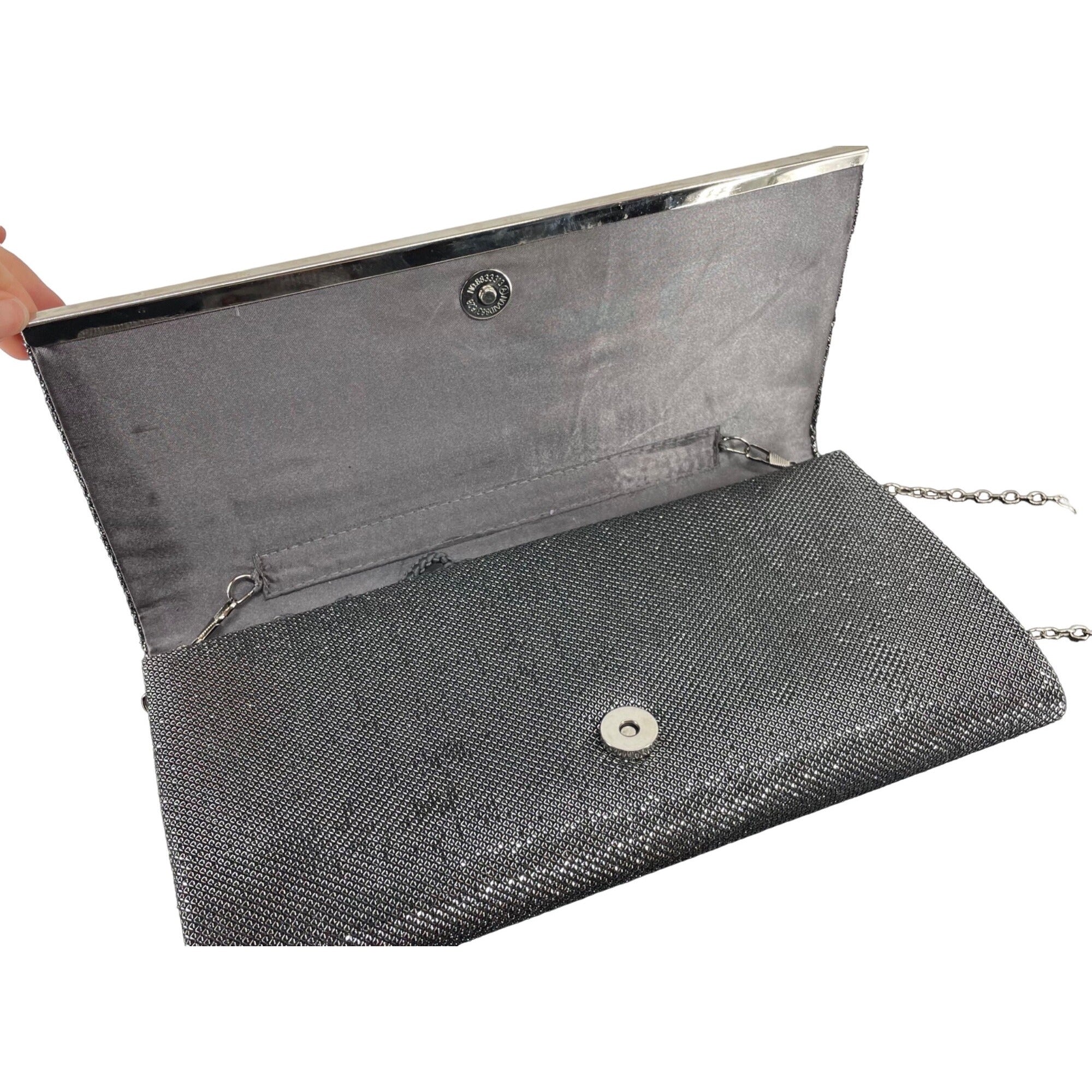 Lulu Townsend Women's Silver Formal Clutch