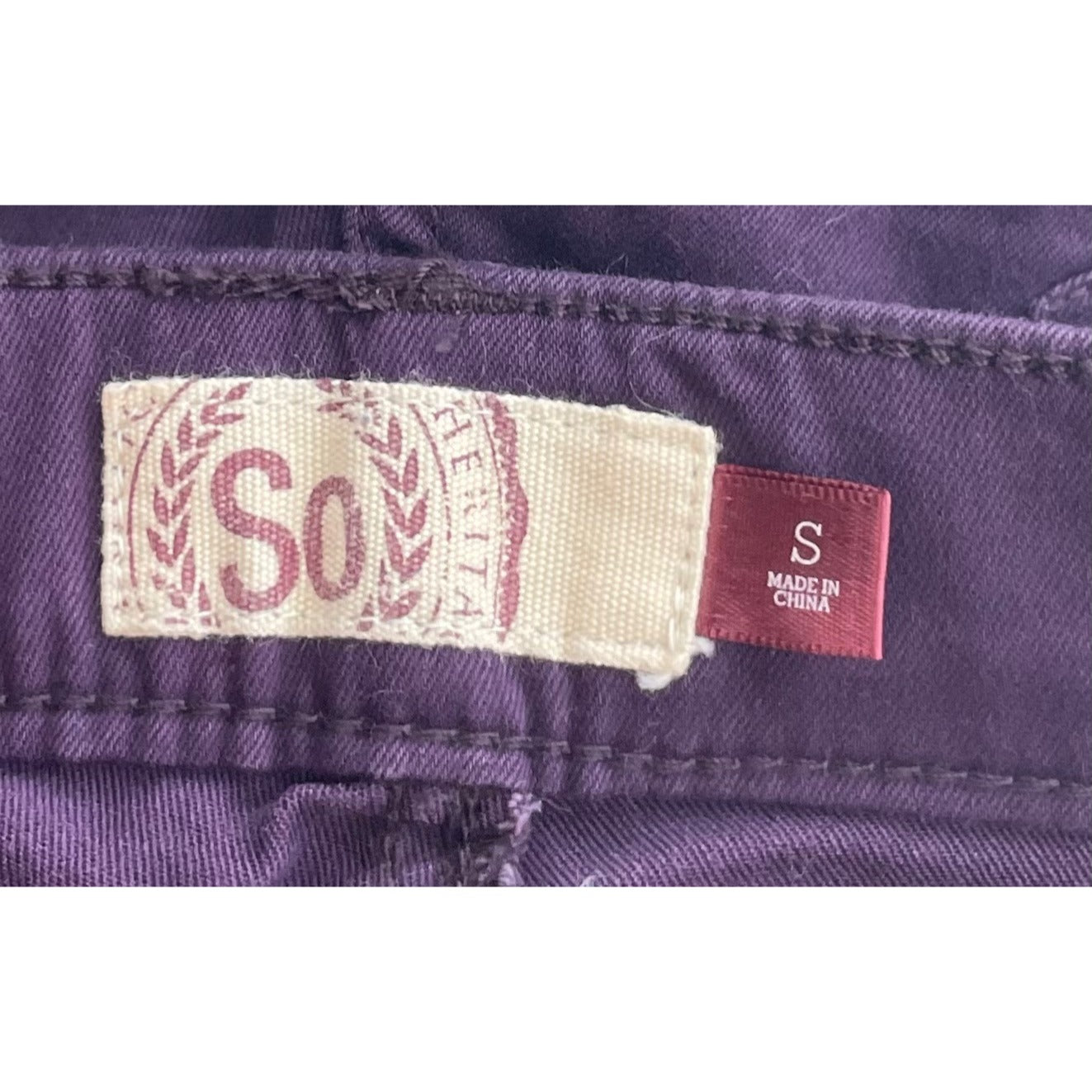 So Women's Size Small Dark Purple Skinny Jean Pants