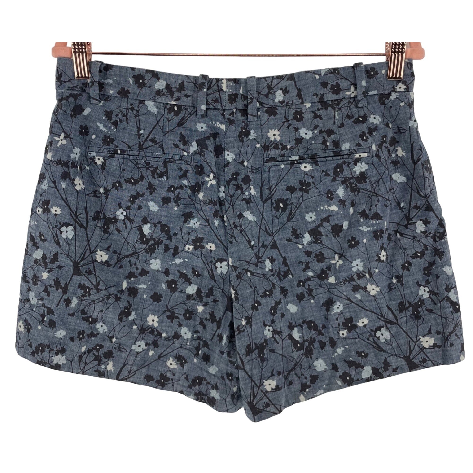 GAP Women's Size 8R Blue/Navy Floral Print Shorts