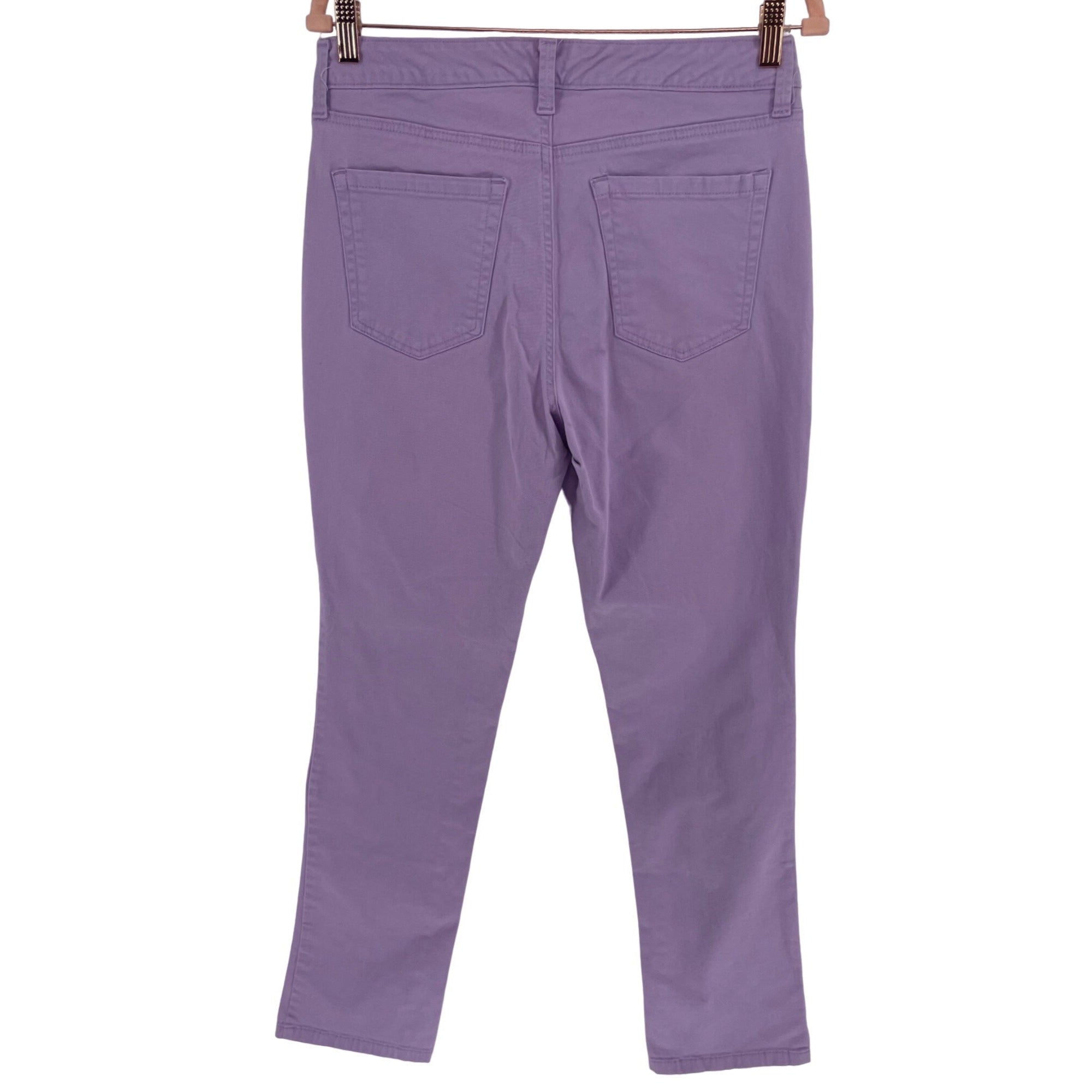 Charter Club Women's Size 10 Lexington Straight Lilac Purple Denim Pants