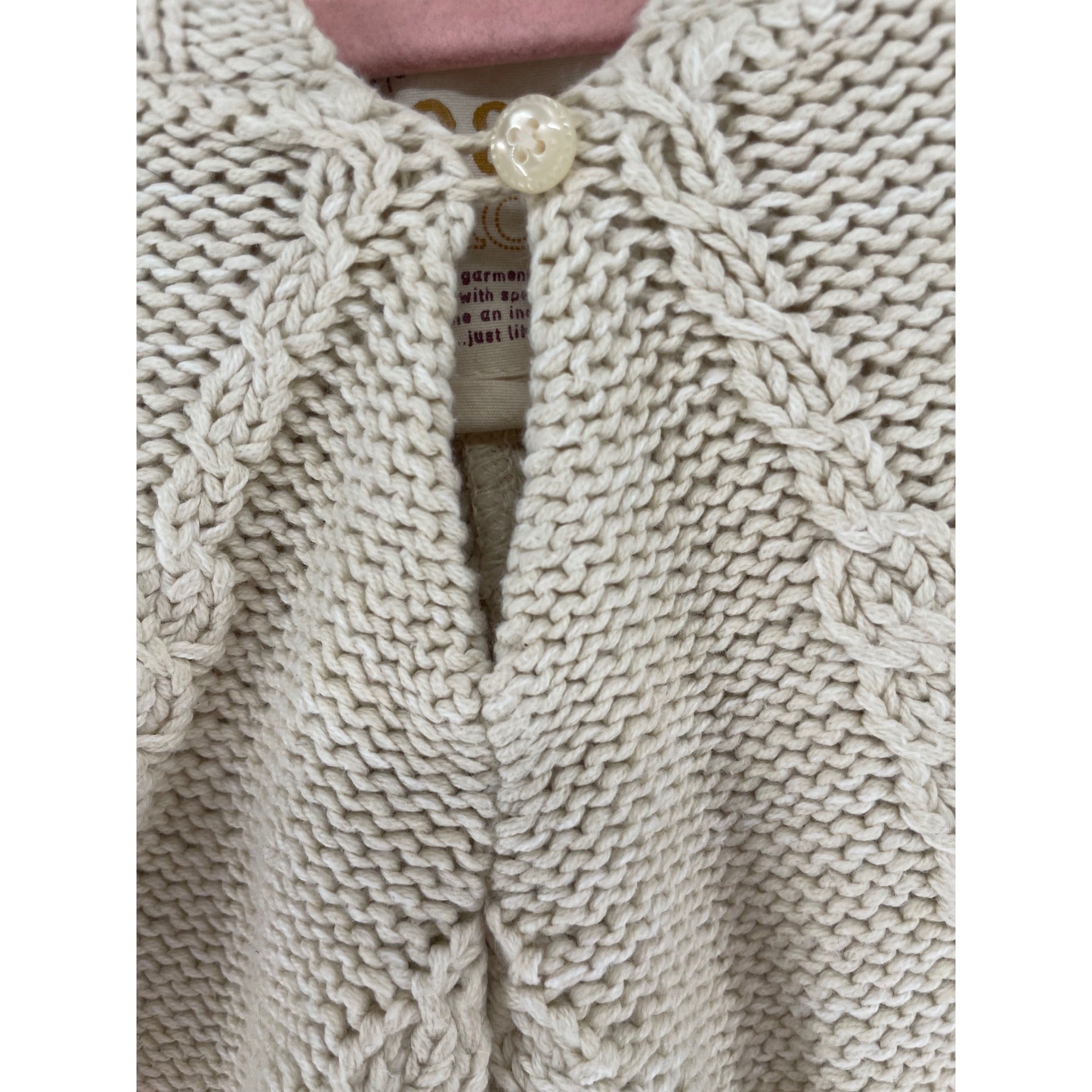 Place Est. 1989 Girl's Size 3T Cream Cable Knit Shawl