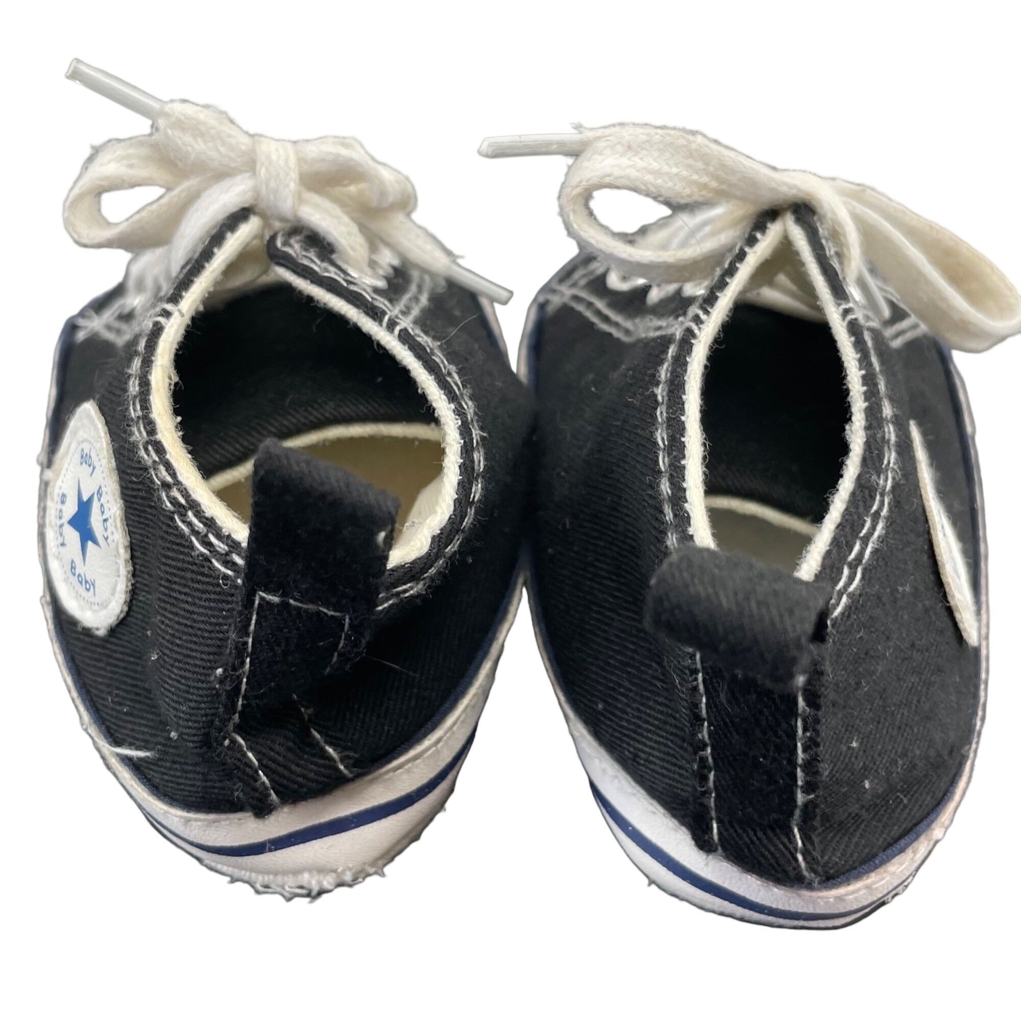 Baby Baby Boy's Size 2 Black & White Lace-Up Sneakers