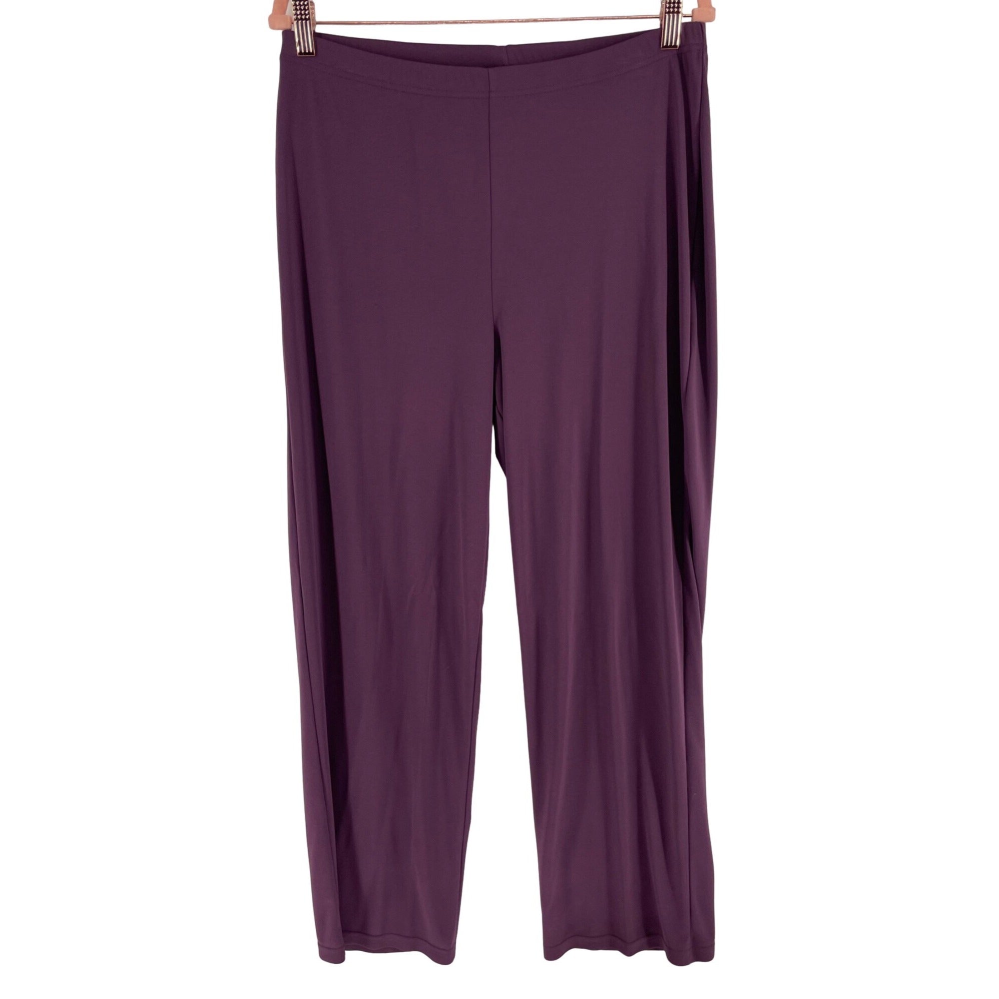 NWT Norton McNaughton Women's Size Large Plum/Purple Flowy Dress Pants