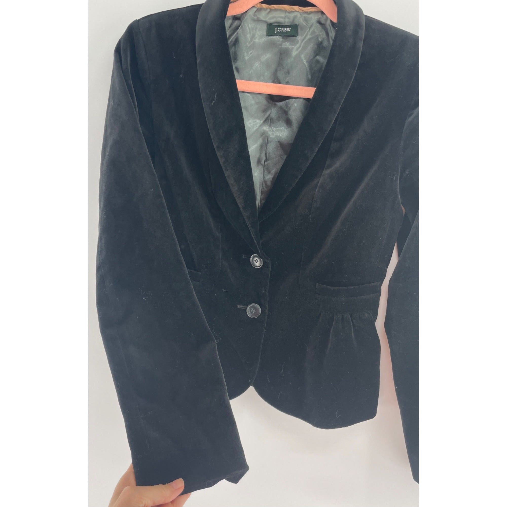 J. Crew Women’s Size Small Black Velvet Blazer