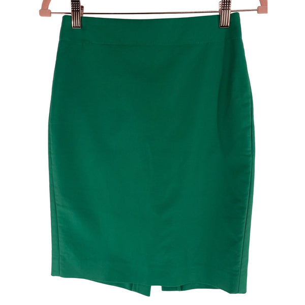 J. Crew Women's Size 00 Green No. 2 Pencil Skirt