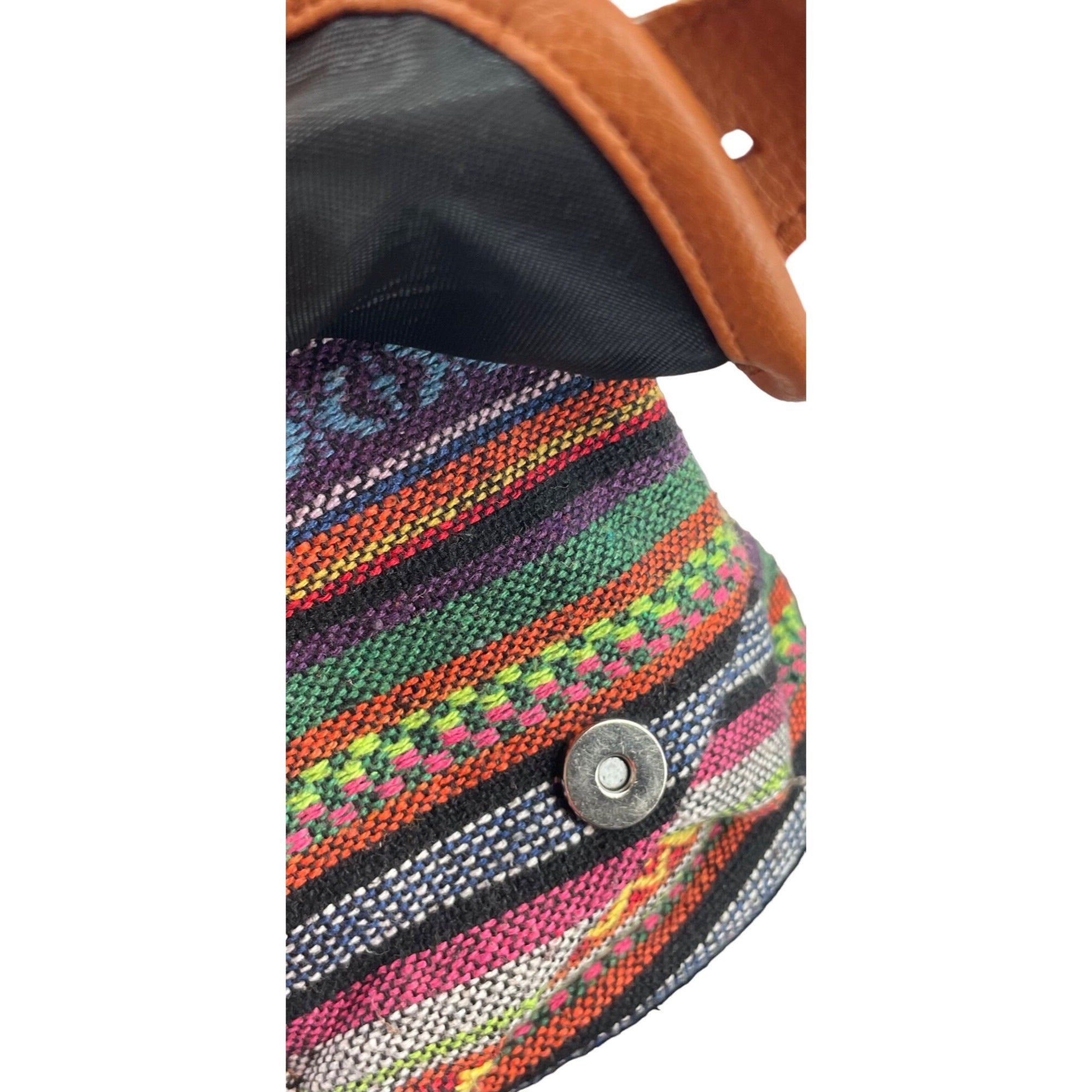 Women's Multi-Colored Bohemian Embroidered Backpack/Sack