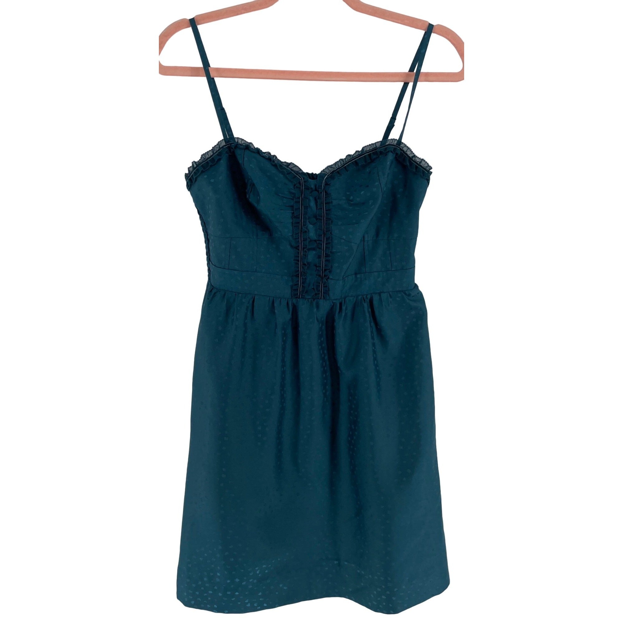 American Eagle Women's Size 4 Teal Green Spaghetti Strap Mini Dress