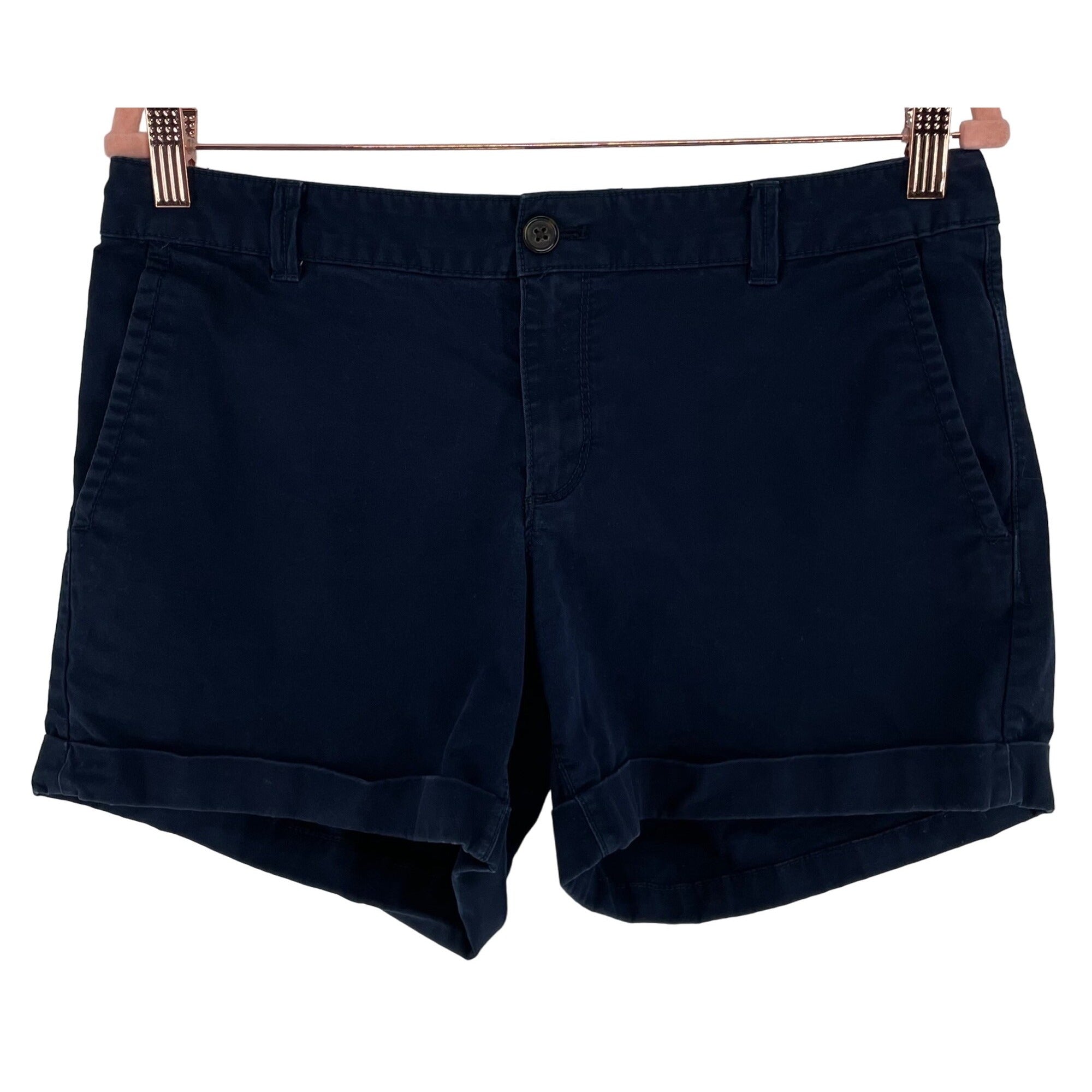 Banana Republic Women's Size 6 Navy Blue City Chino Summer Shorts