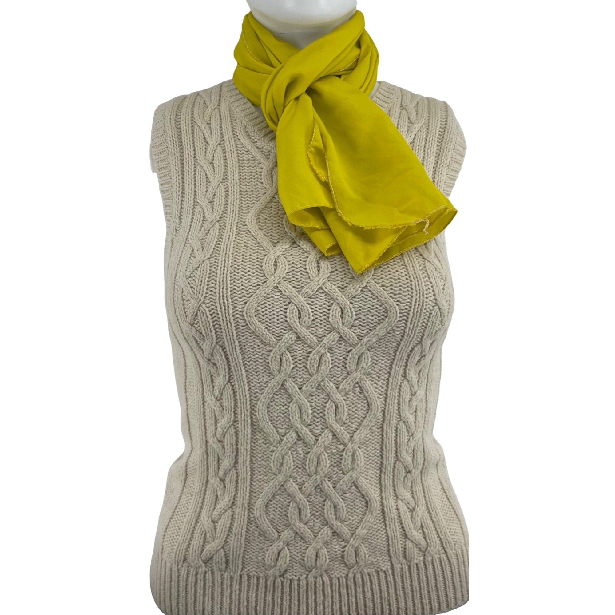 Women's Neon Yellow Scarf