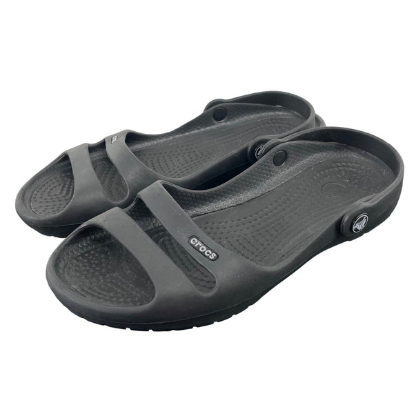 Crocs Women's Size 6 Black Ankle Strap Open-Toe Sandals