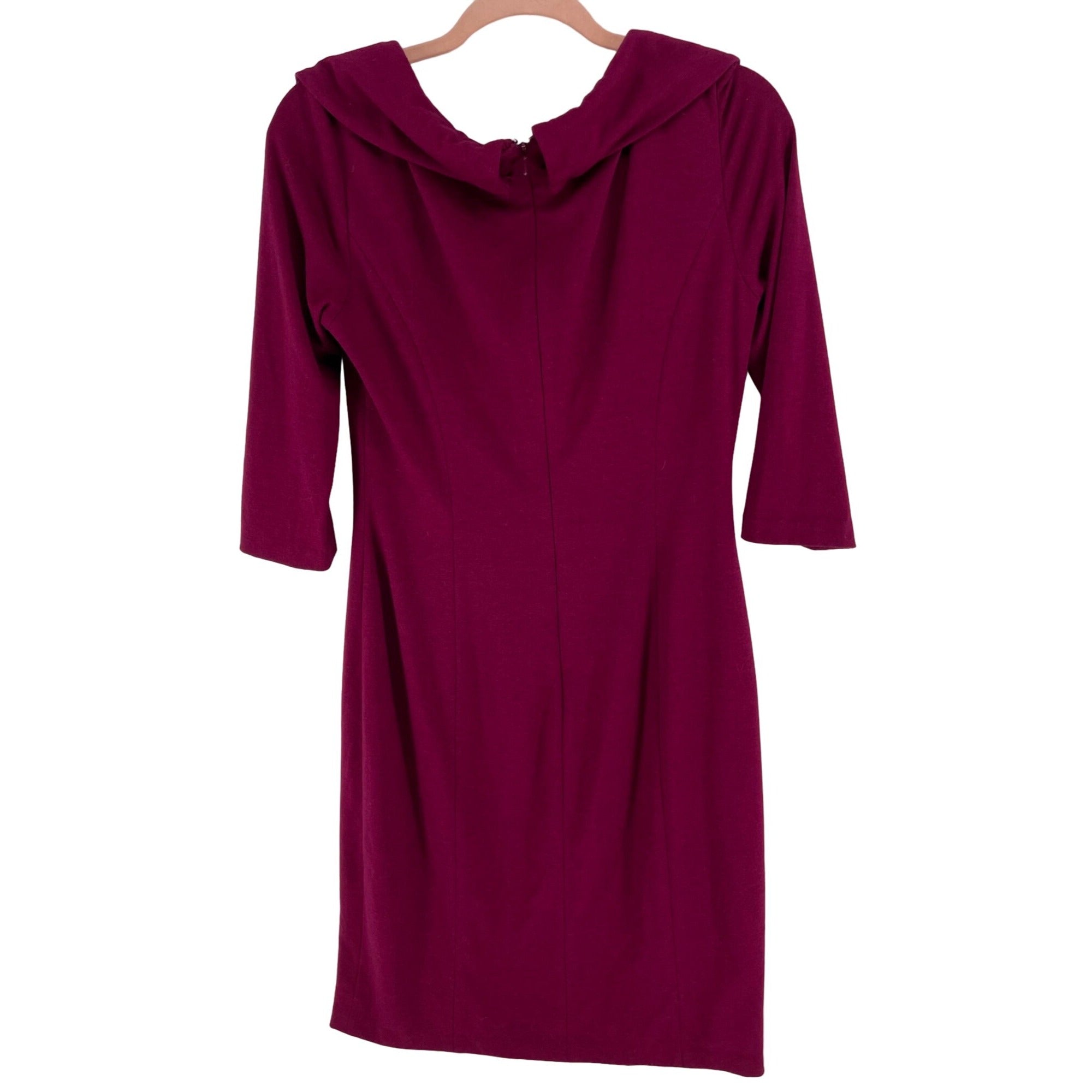 Kay Unger New York Women's Size Medium Magenta Sheath Dress