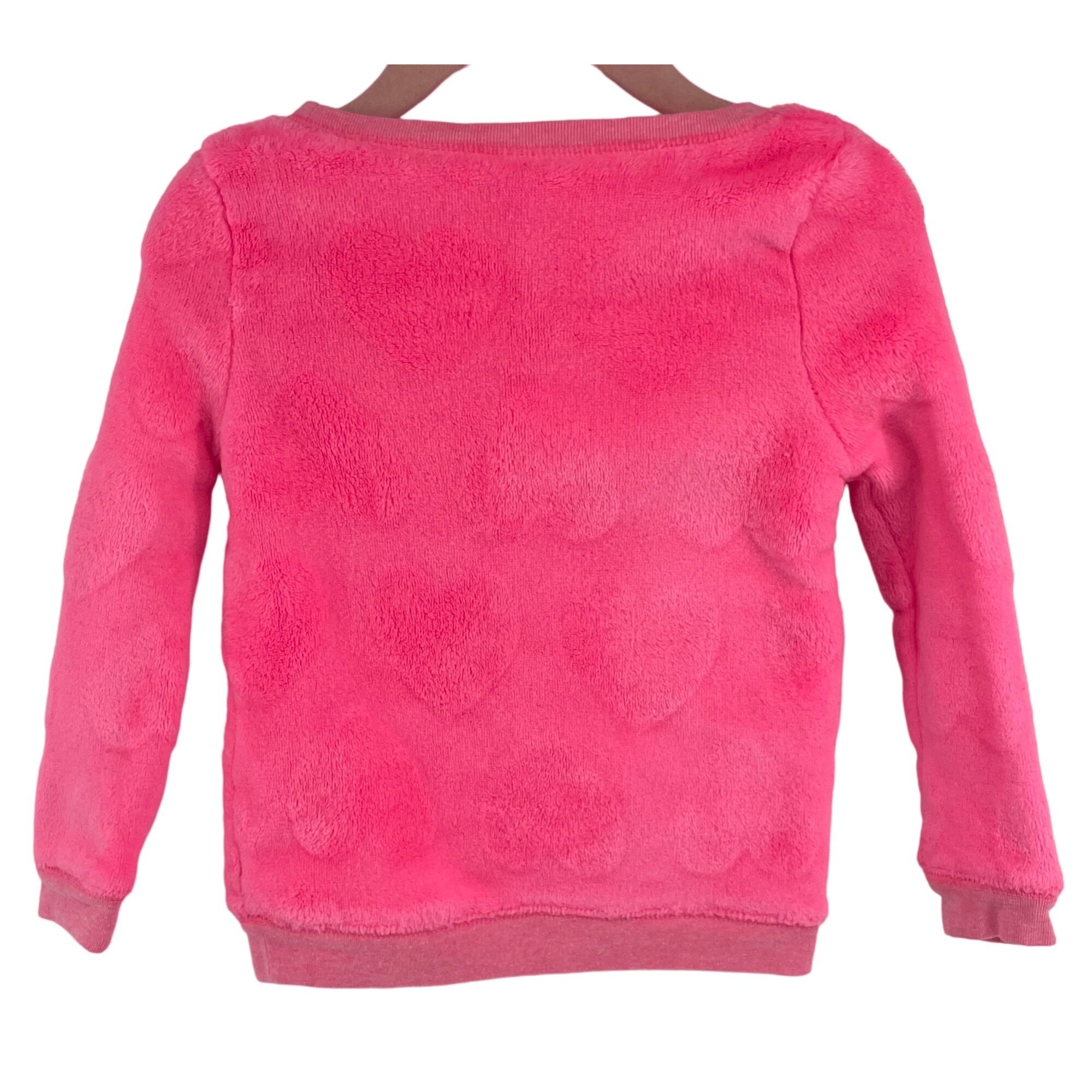 Carter's Girl's Size 2T Hot Pink Faux Fur Plush Sweatshirt