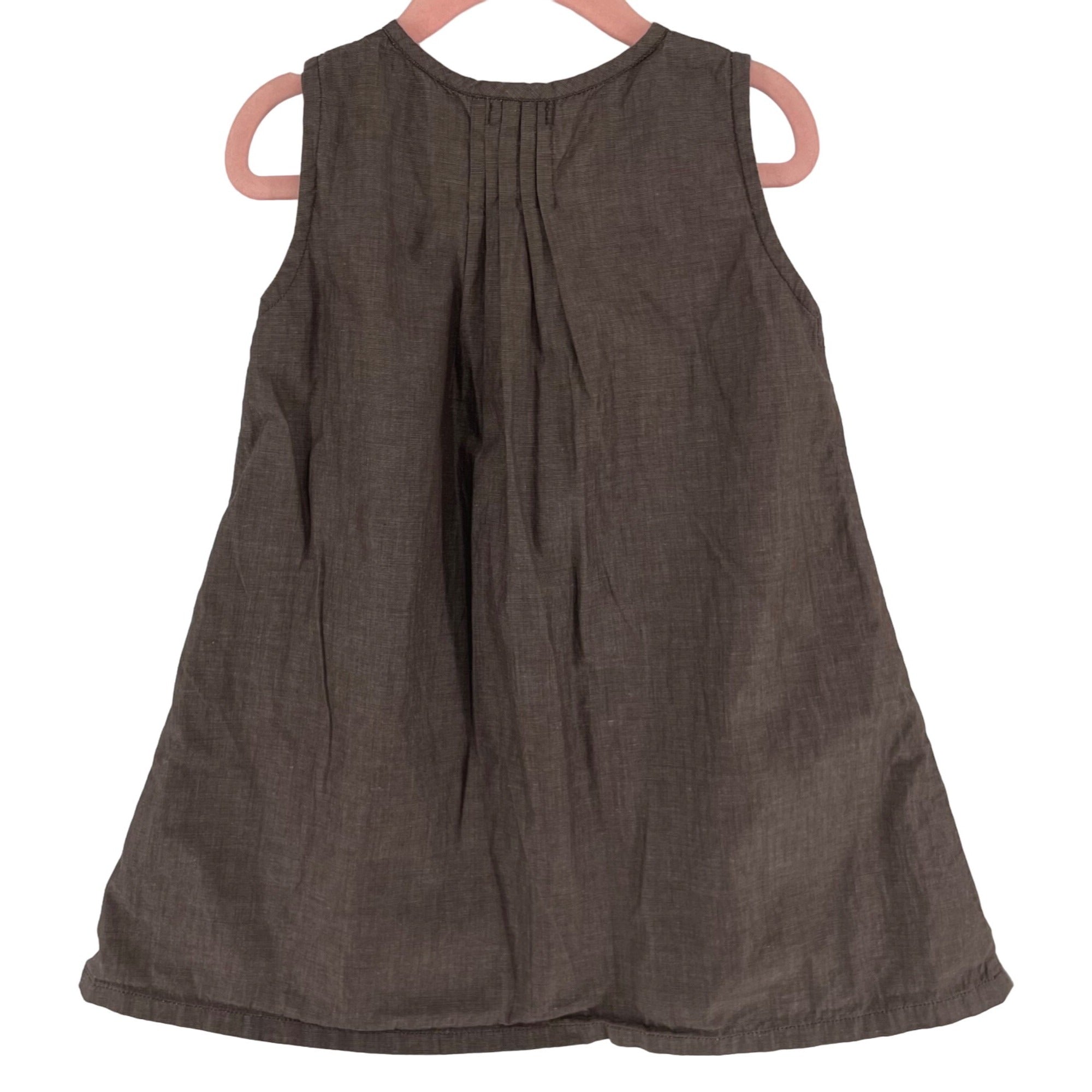 Kewpie Girl's Size Small Sleeveless Brown A-Line Dress