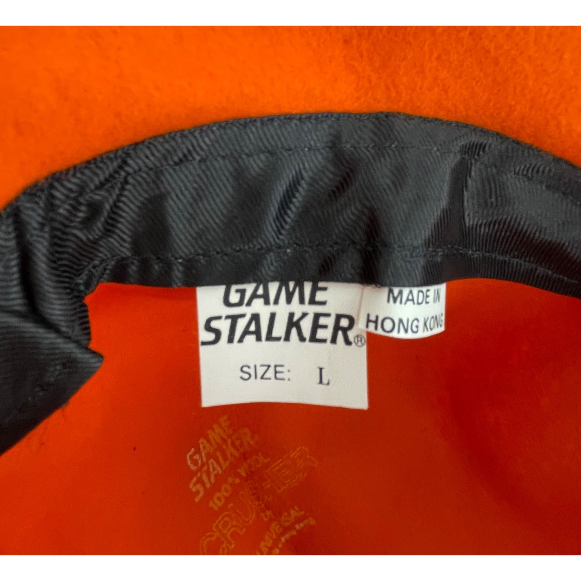 Game Stalker Women's Size Large Orange 100% Wool Crusher Hat