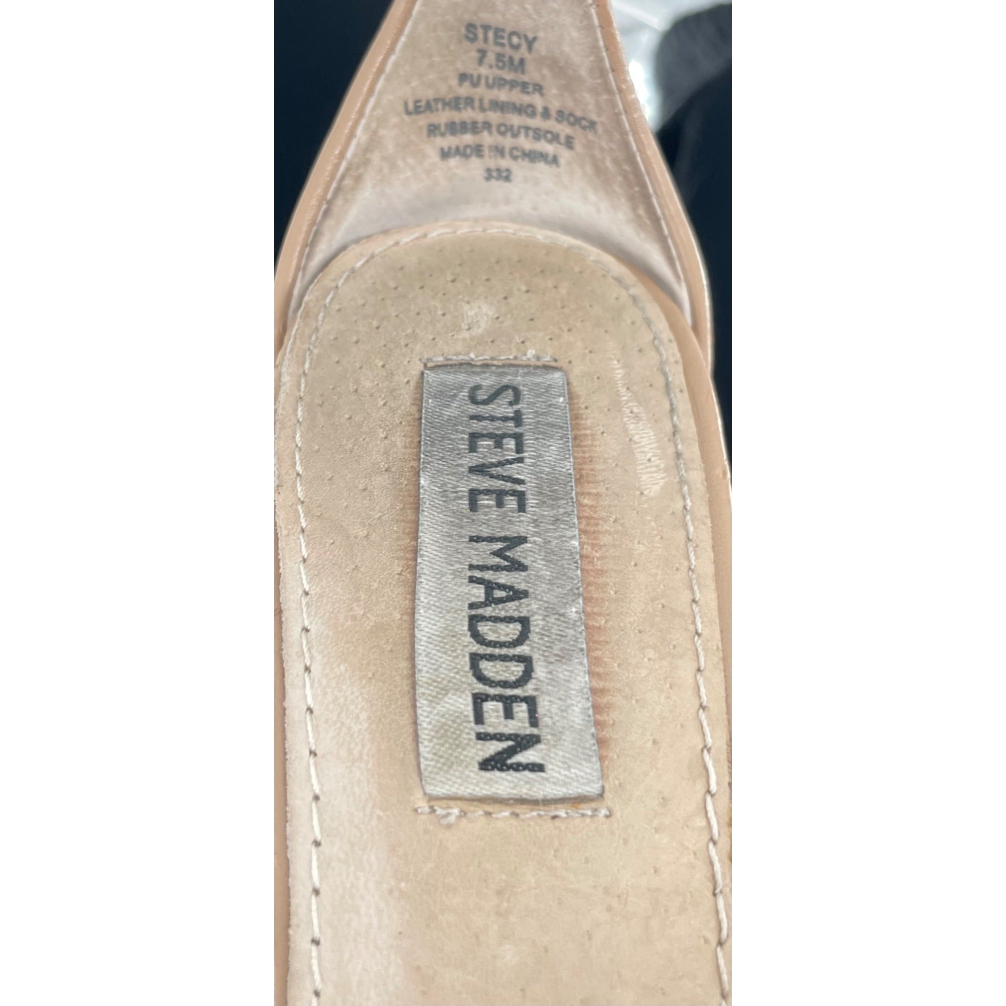 Steve Madden Women's Size 7 Light Brown/Tan Stecy Ankle Strap Open-Toe Shoes