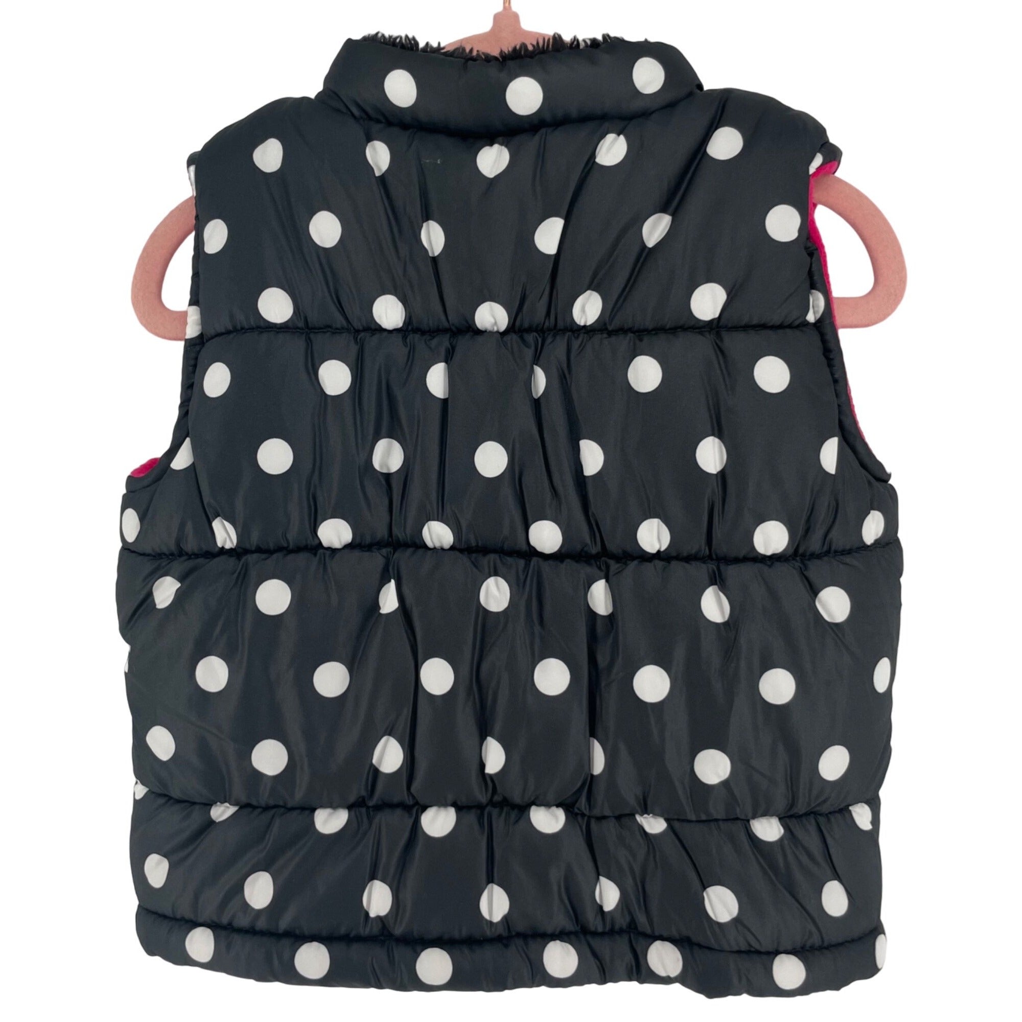 Carter's Girl's Baby Size 18 Months Black/White/Pink Puffer Coat Vest