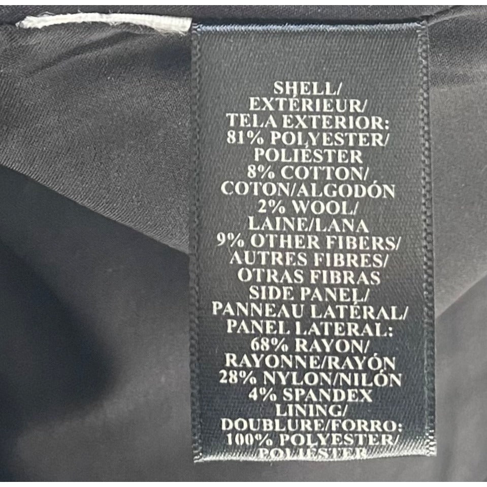 Ann Taylor Women's Size 0 Black Tweed Midi Skirt