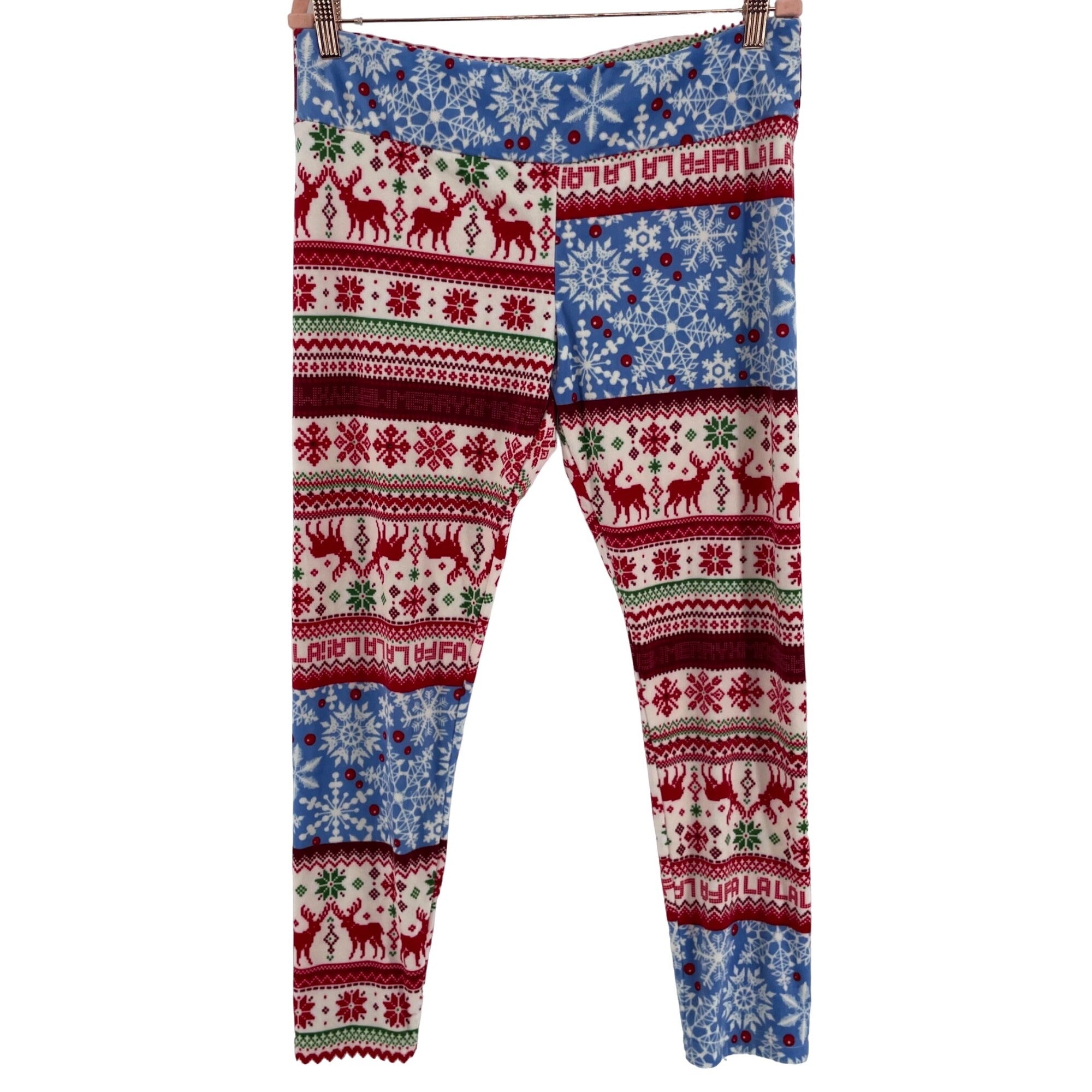 No Boundaries Women's Size XXL (19) Plush Christmas-Themed Pajama Pants