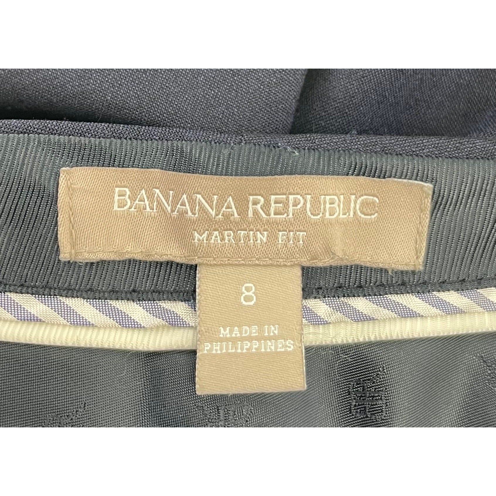 Banana Republic Women's Size 8 Navy Blue Wool Blend Dress Pants