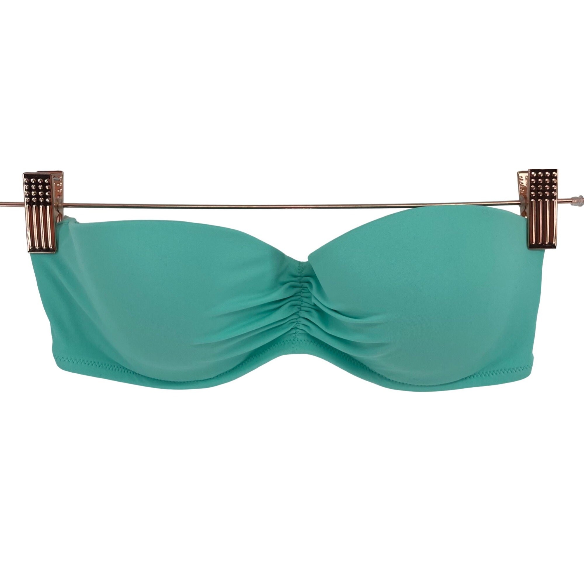 Victoria's Secret Women's Size 32D Teal Green Strapless Bikini Top