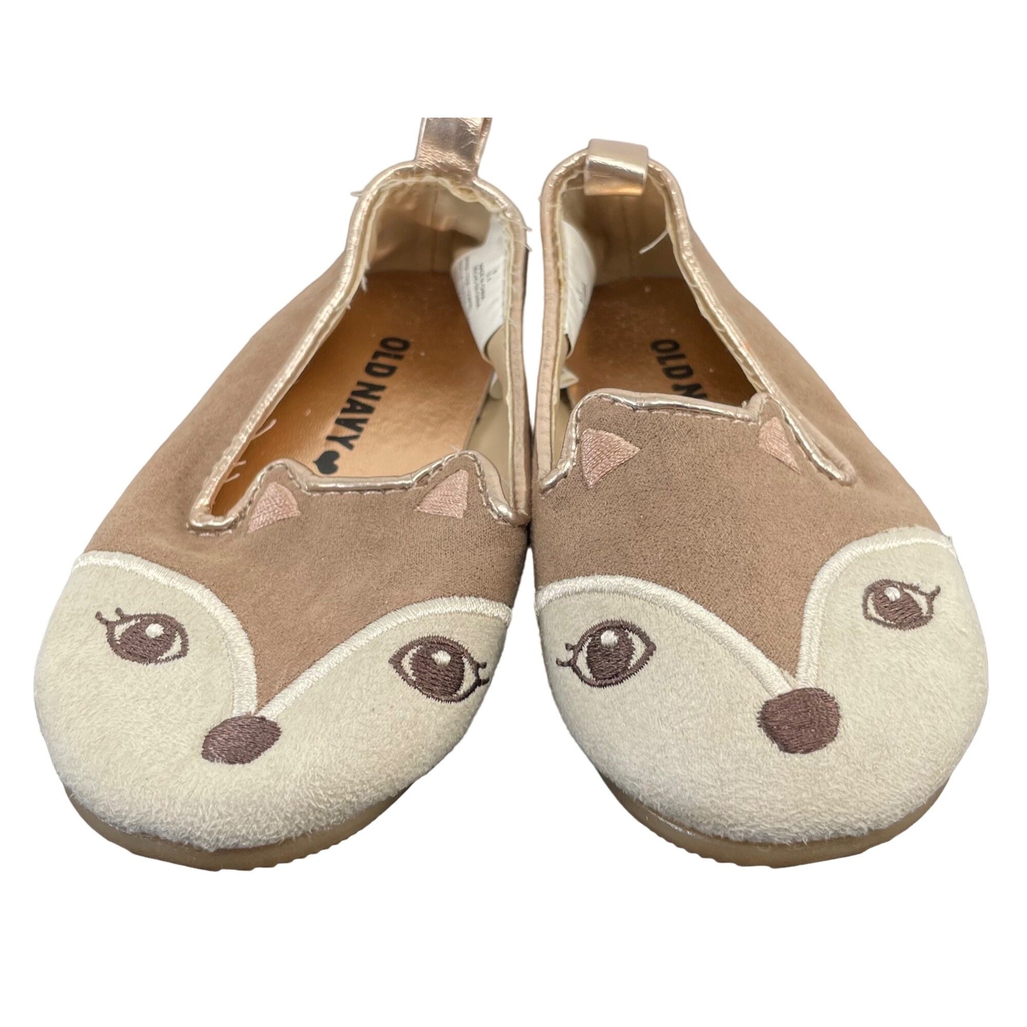 Old Navy Girl's Size 5 Chipmunk Face Multi-Colored Flat Shoe